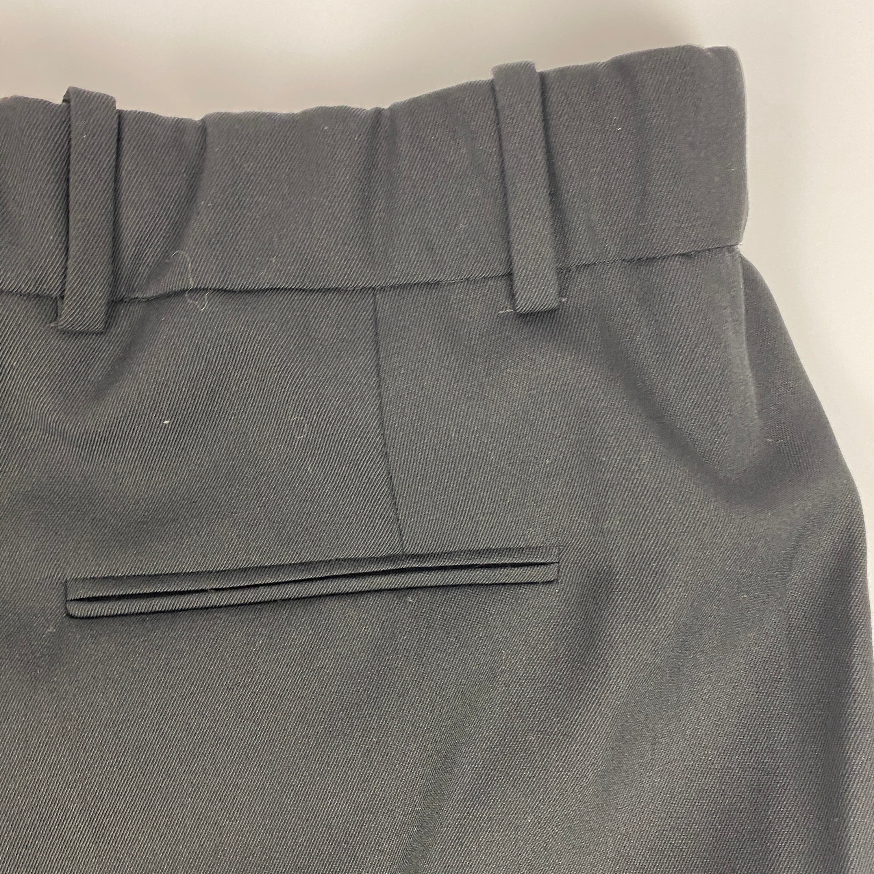 The Row £1000 Black Wool Gabardine Wide Leg Crop Pants L