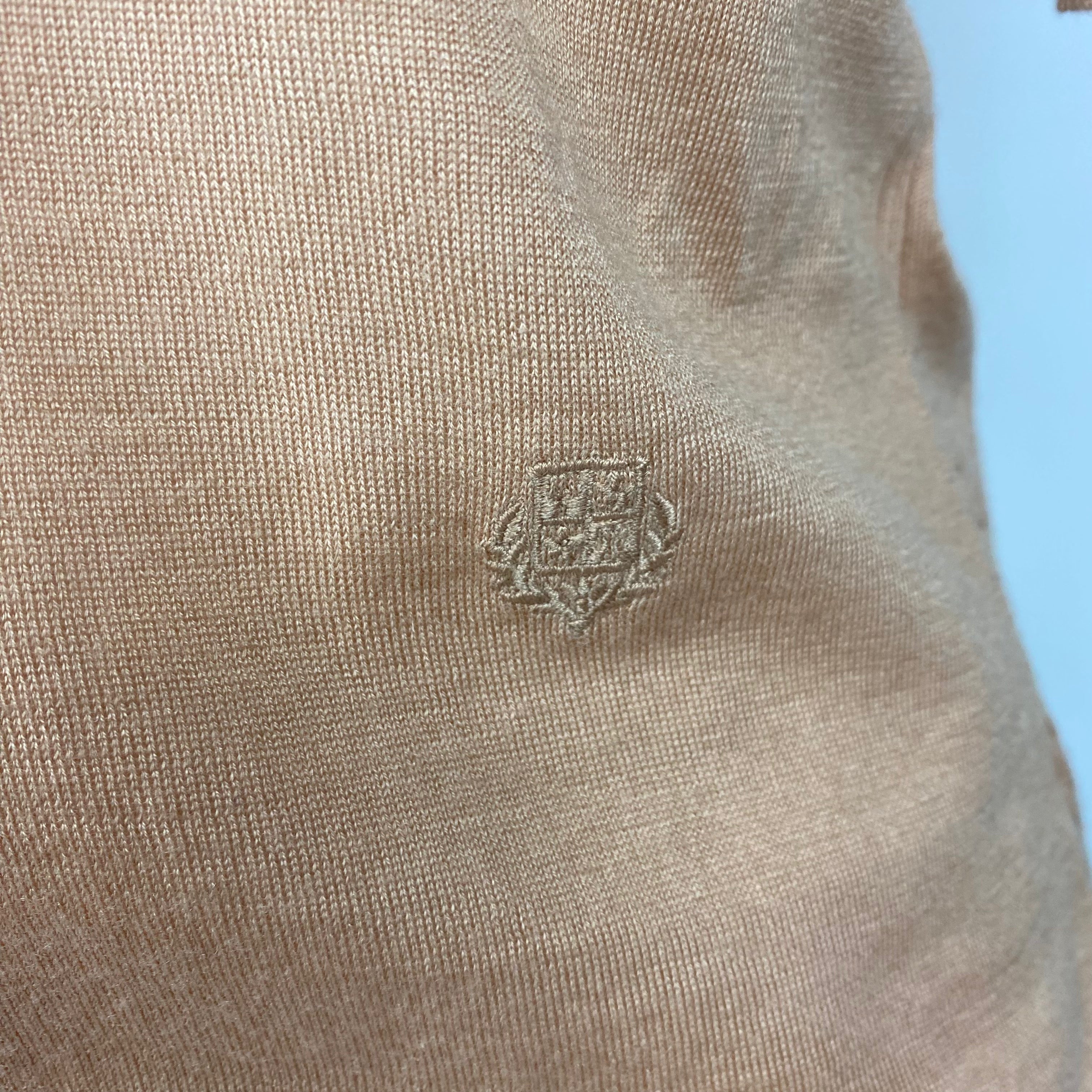 Loro Piana £800 Plaster Nude Silk & Cashmere Fine Knit Sweater S