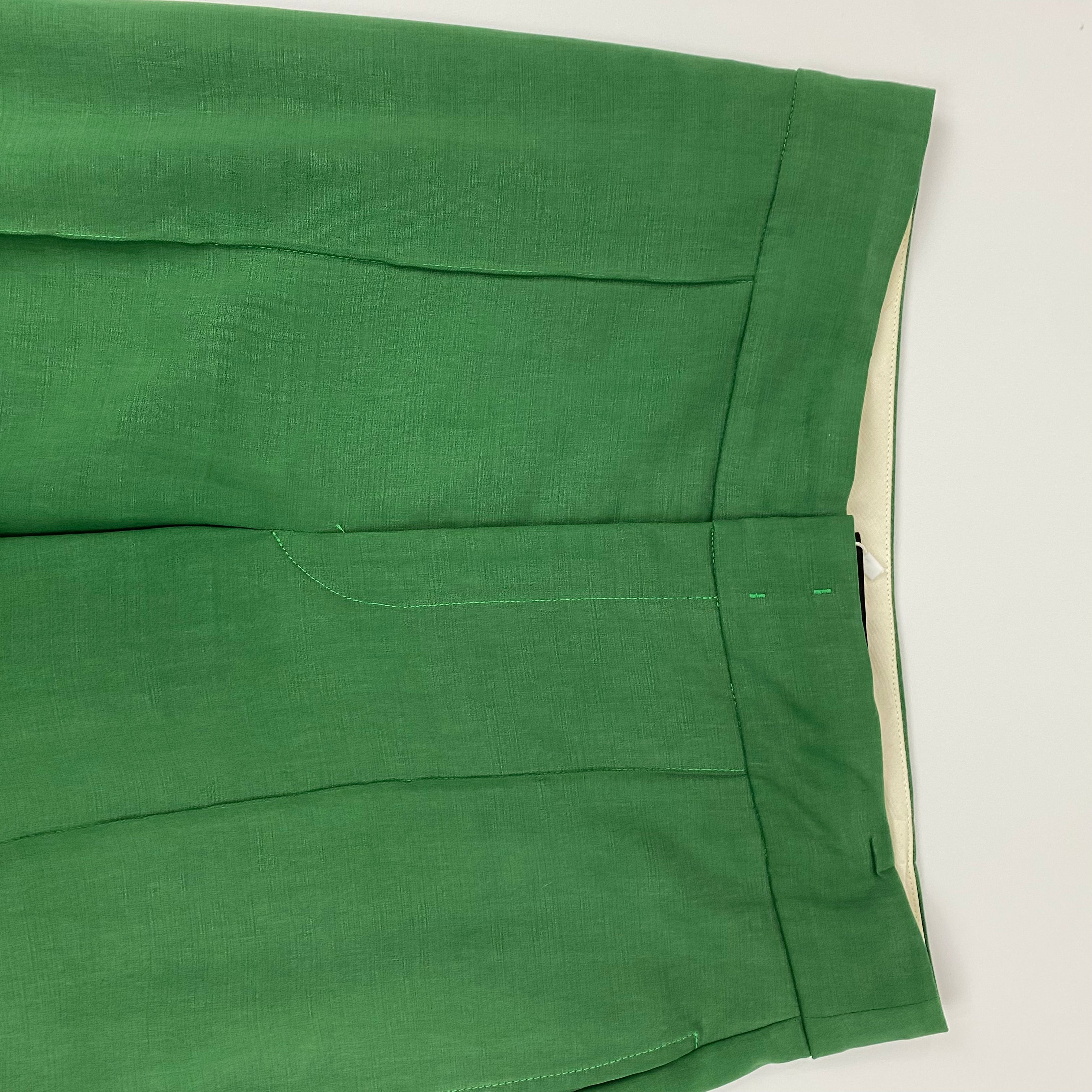 Isabel Marant £495 Emerald Green Sorokia Straight Pants XS