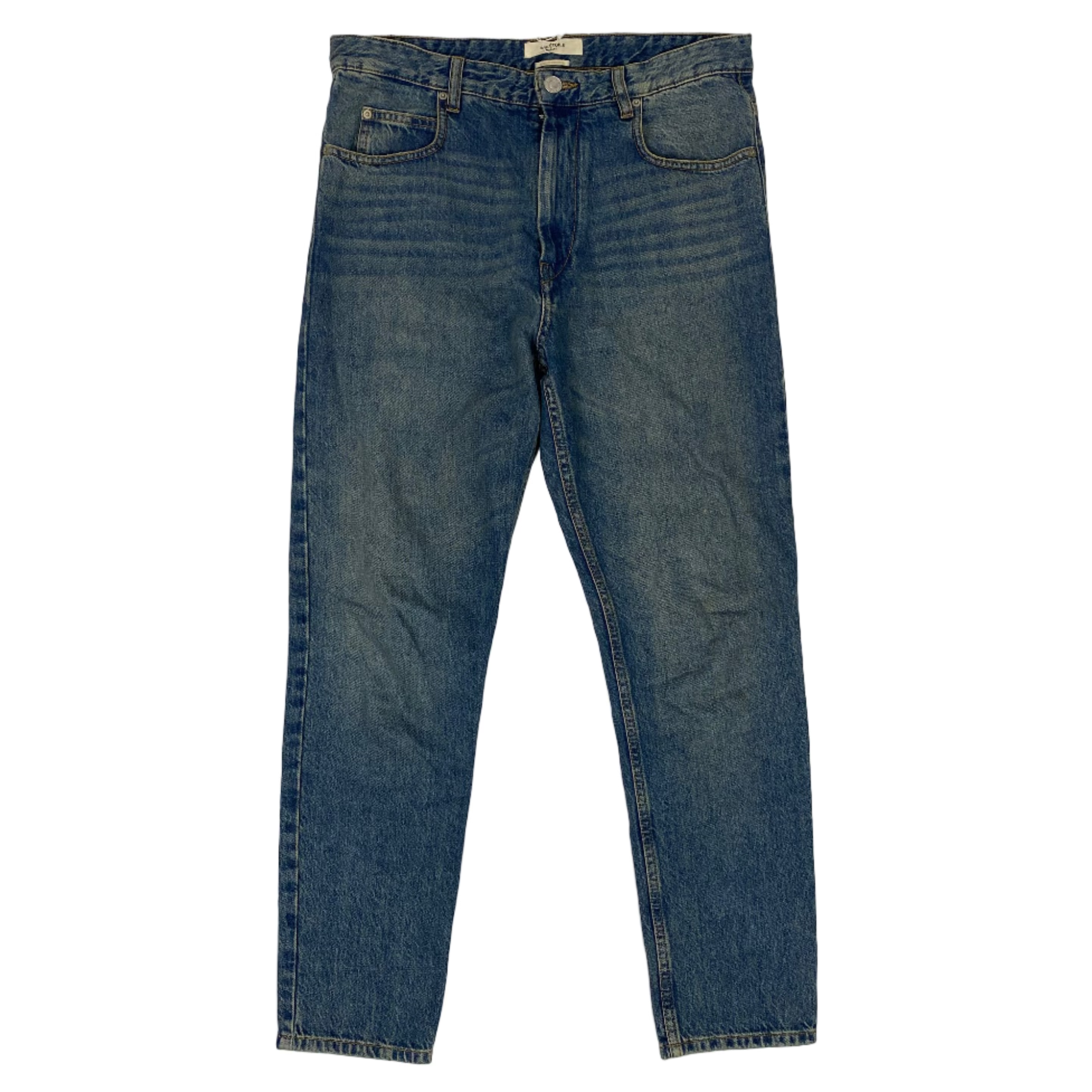 Isabel Marant Vintaged Denim Tapered Niaj Jeans XS