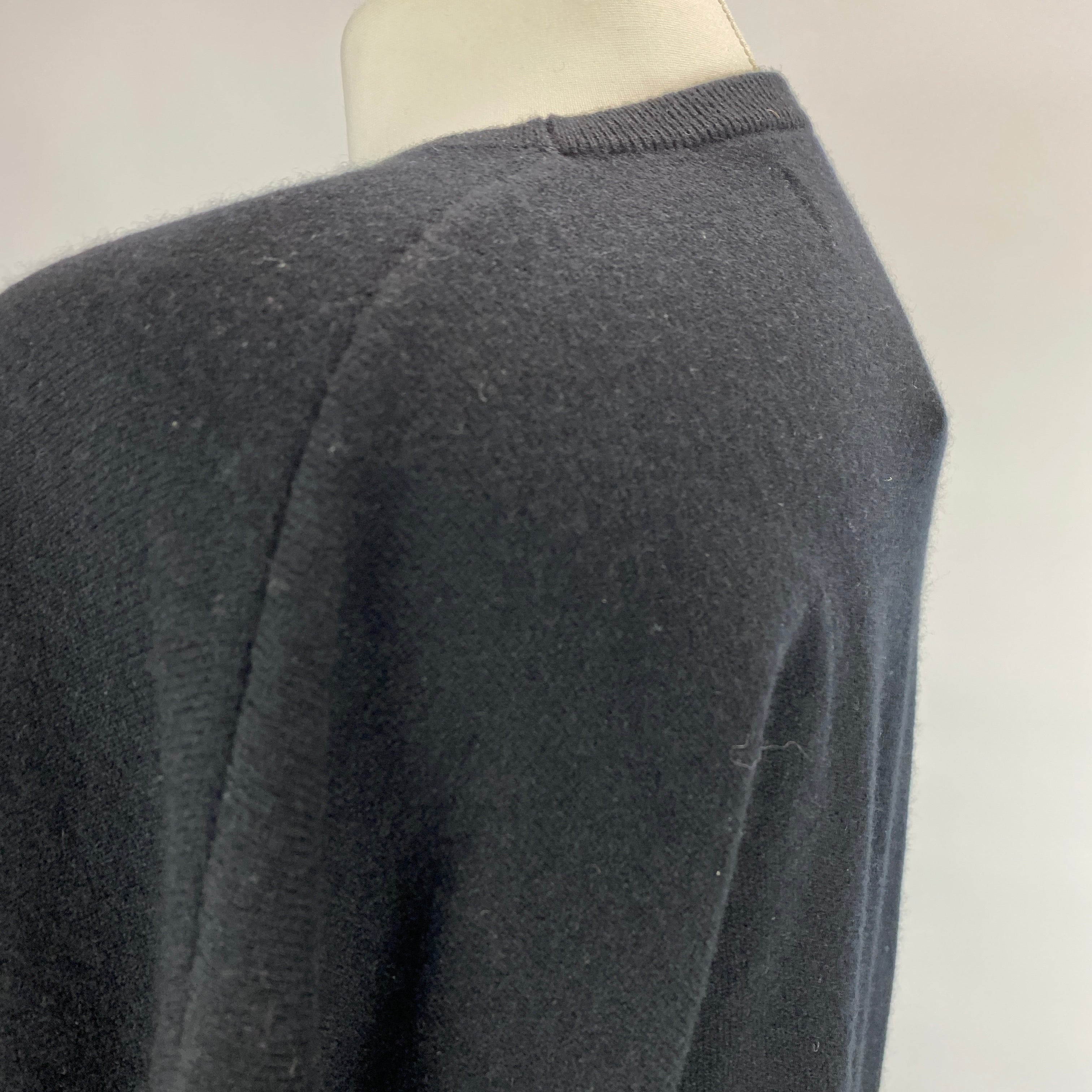 Extreme Cashmere New £453 Black Pisces No314 Sweater O/S