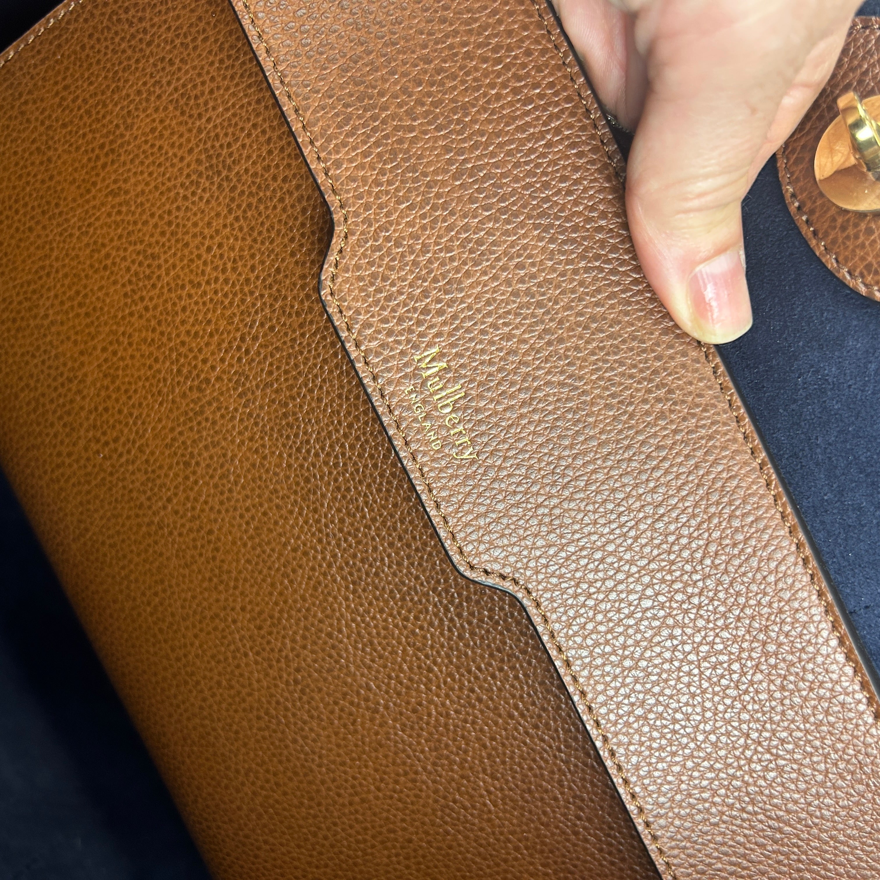 Mulberry £845 Bayswater Two Tone Oak Large Tote Bag