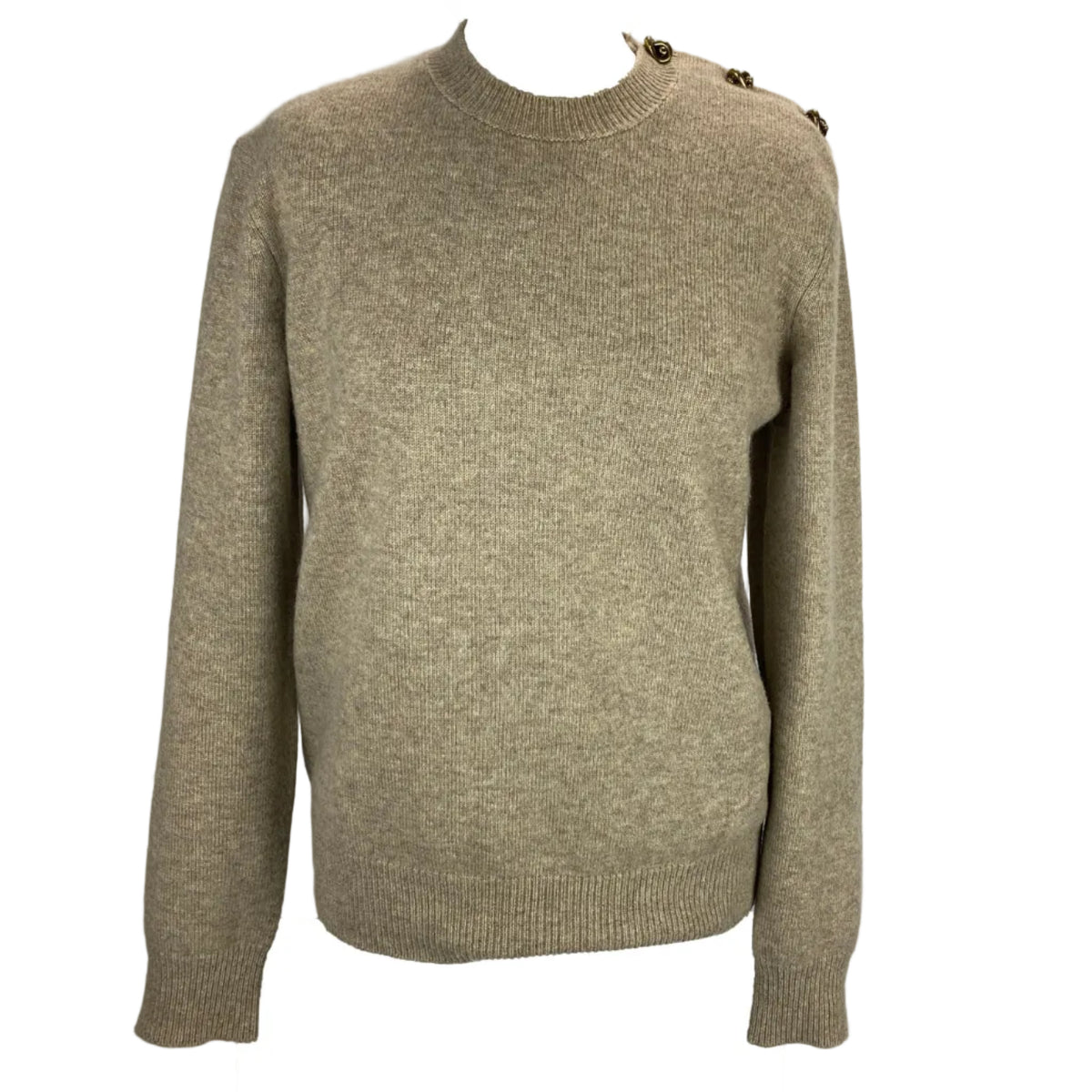 Bottega Veneta £1576 Oatmeal Cashmere Sweater M