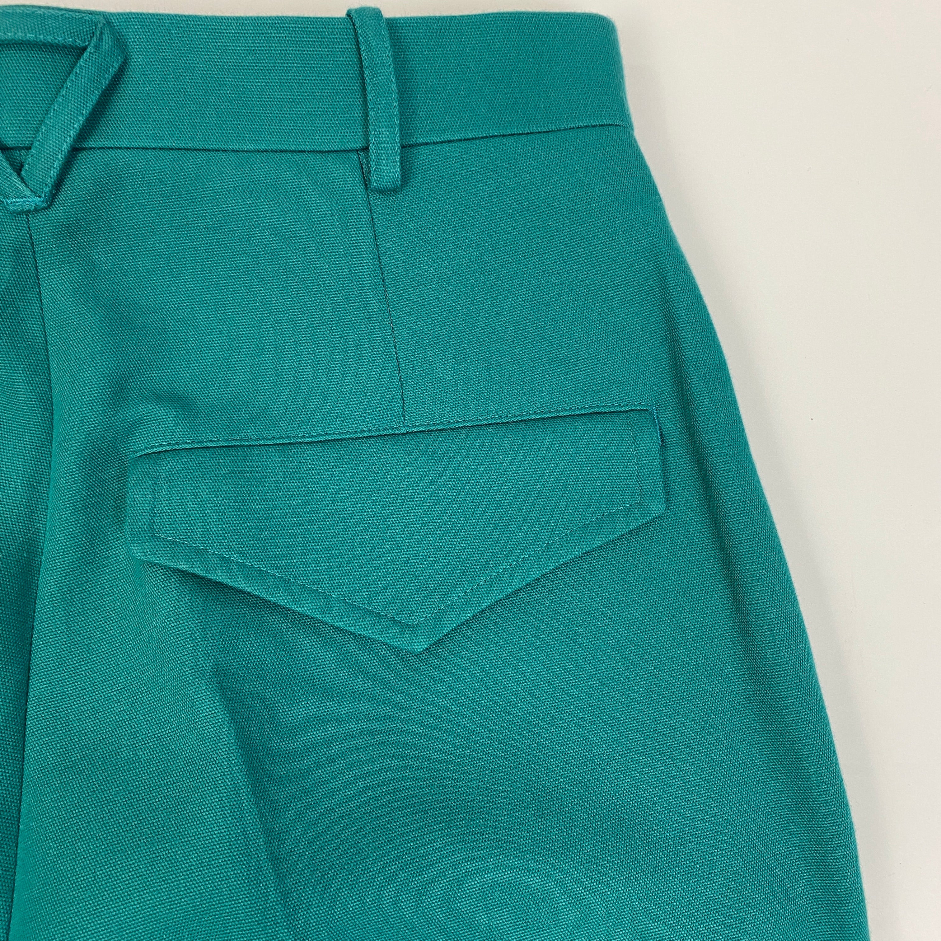 Bottega Veneta Salon 01 Turquoise Trousers XS