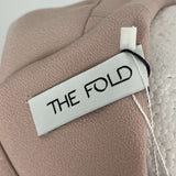 The Fold Brand New £325 Nude Pink Lowndes Midi Dress S