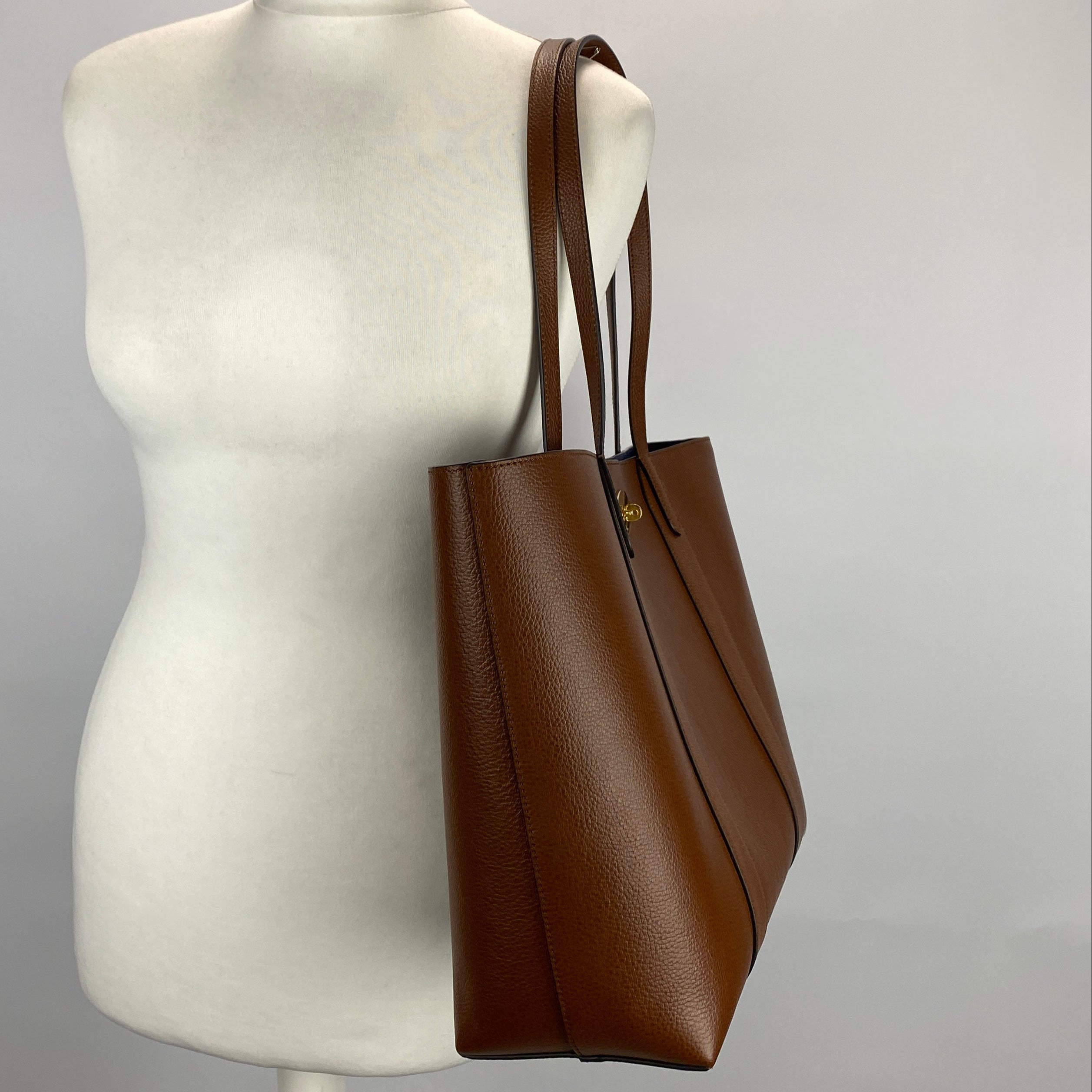 Mulberry £845 Bayswater Two Tone Oak Large Tote Bag