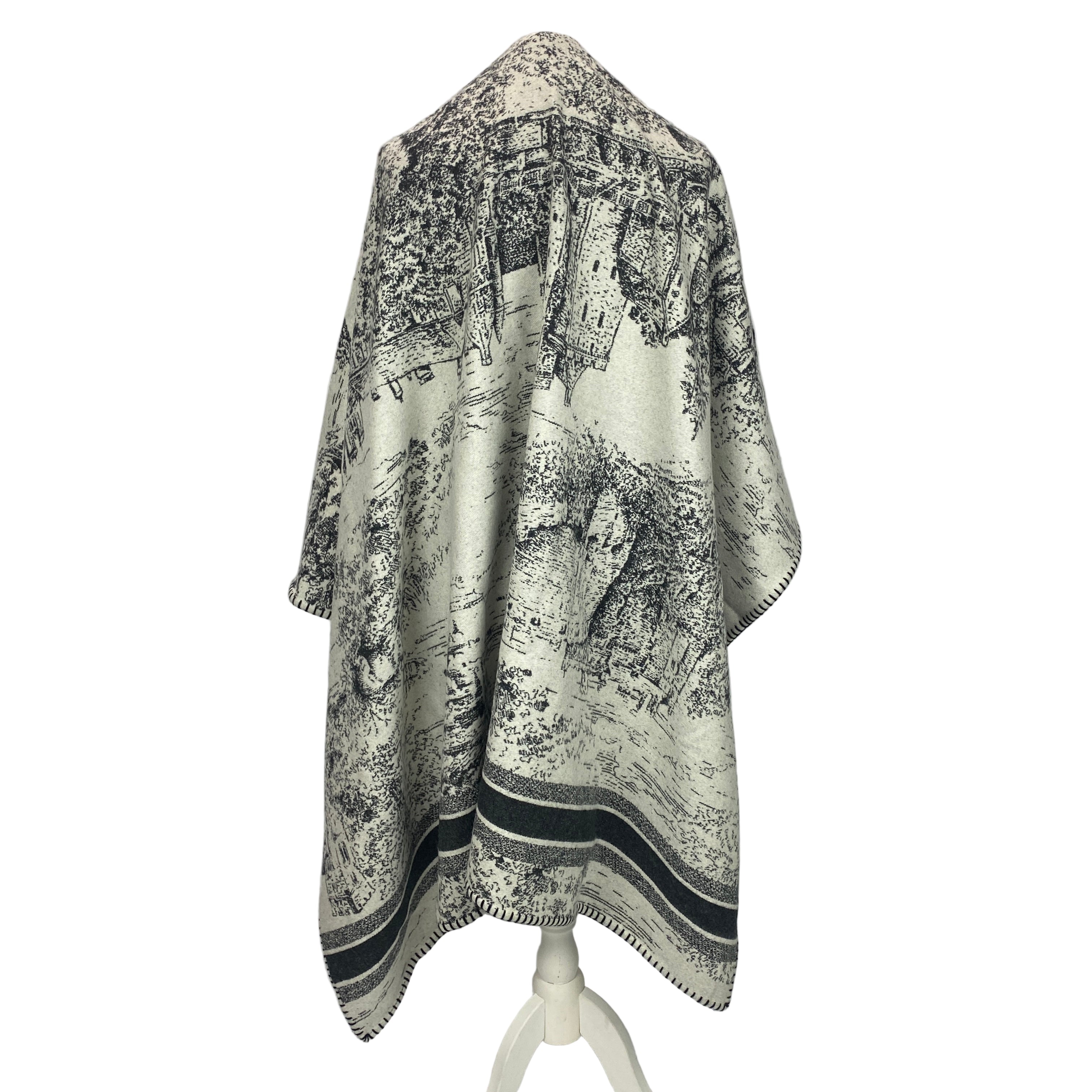 Christian Dior New Scotland Toile De Jouy Cashmere & Wool Blanket