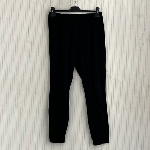 Balenciaga £550 Black Thick Viscose Mix Knit Luxe Track Pants S