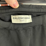 Balenciaga £550 Black Thick Viscose Mix Knit Luxe Track Pants S