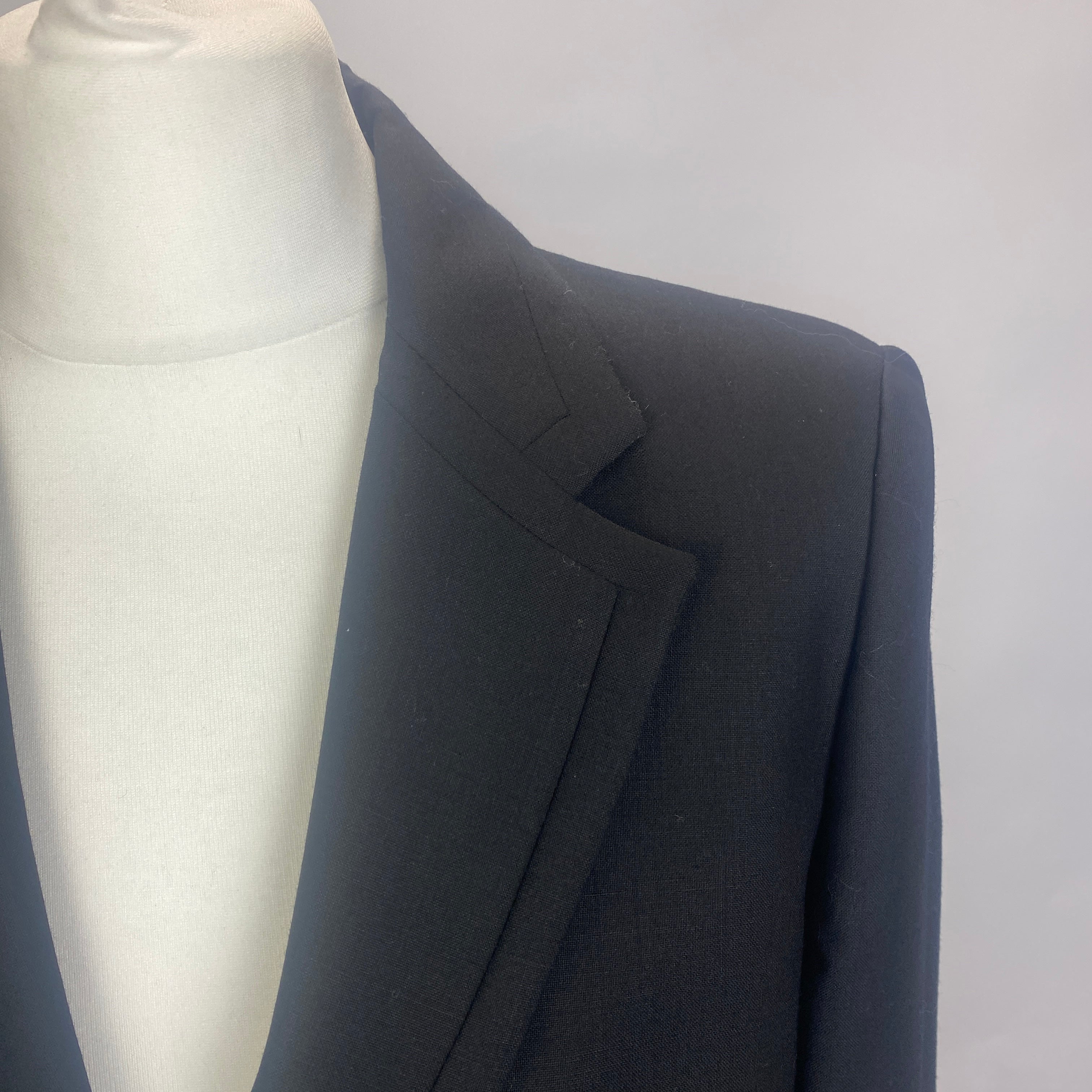 Karl Lagerfeld New £420 Black Fine Wool Jacket M