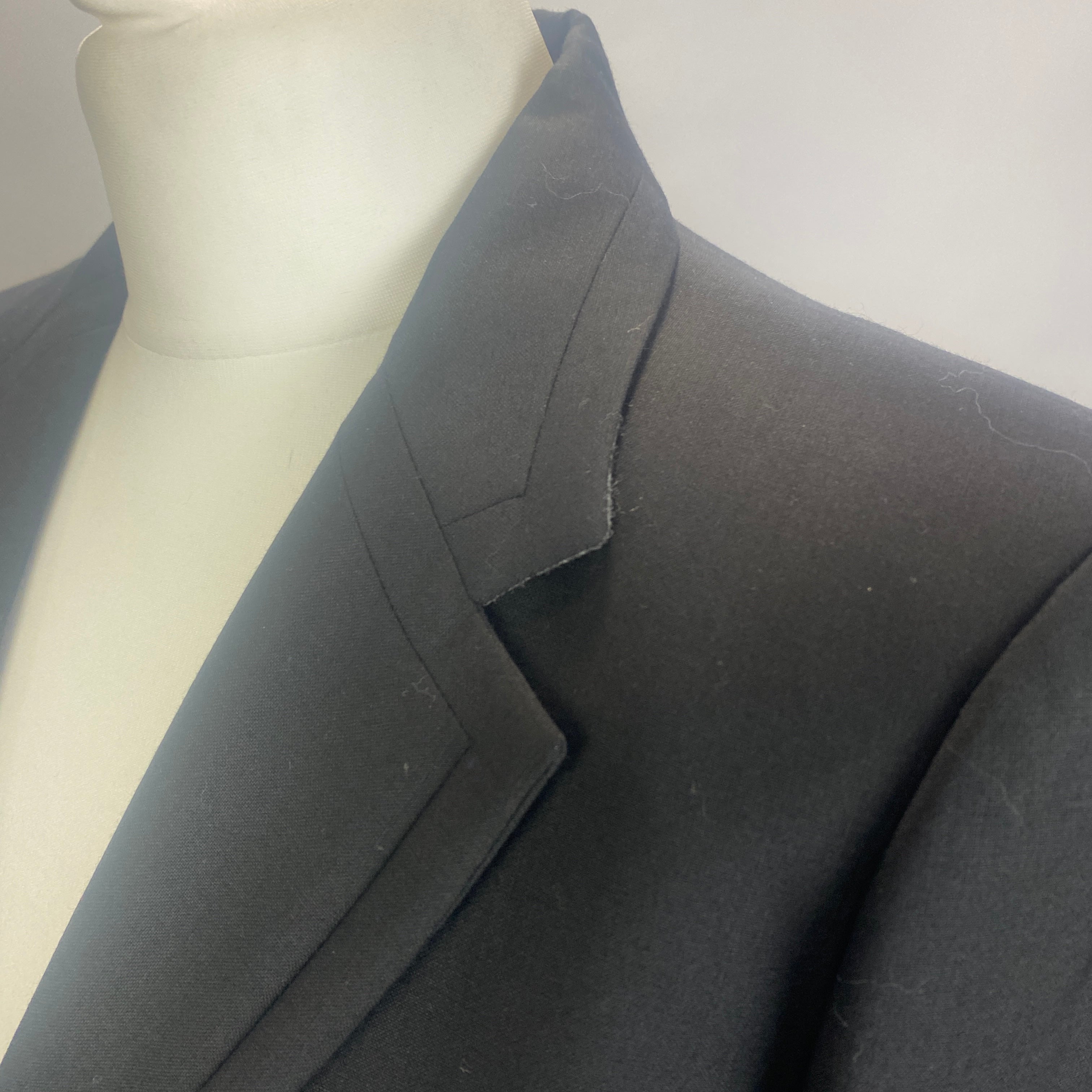 Karl Lagerfeld New £420 Black Fine Wool Jacket M