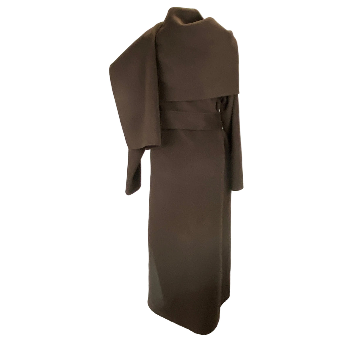 Almada New £835 Chocolate Mara Double Coat S-M