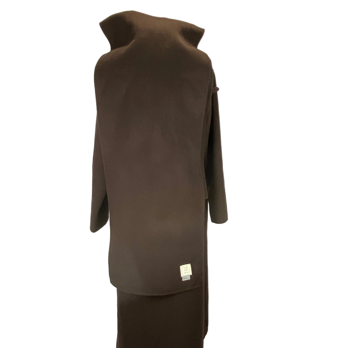 Almada New £835 Chocolate Mara Double Coat S-M