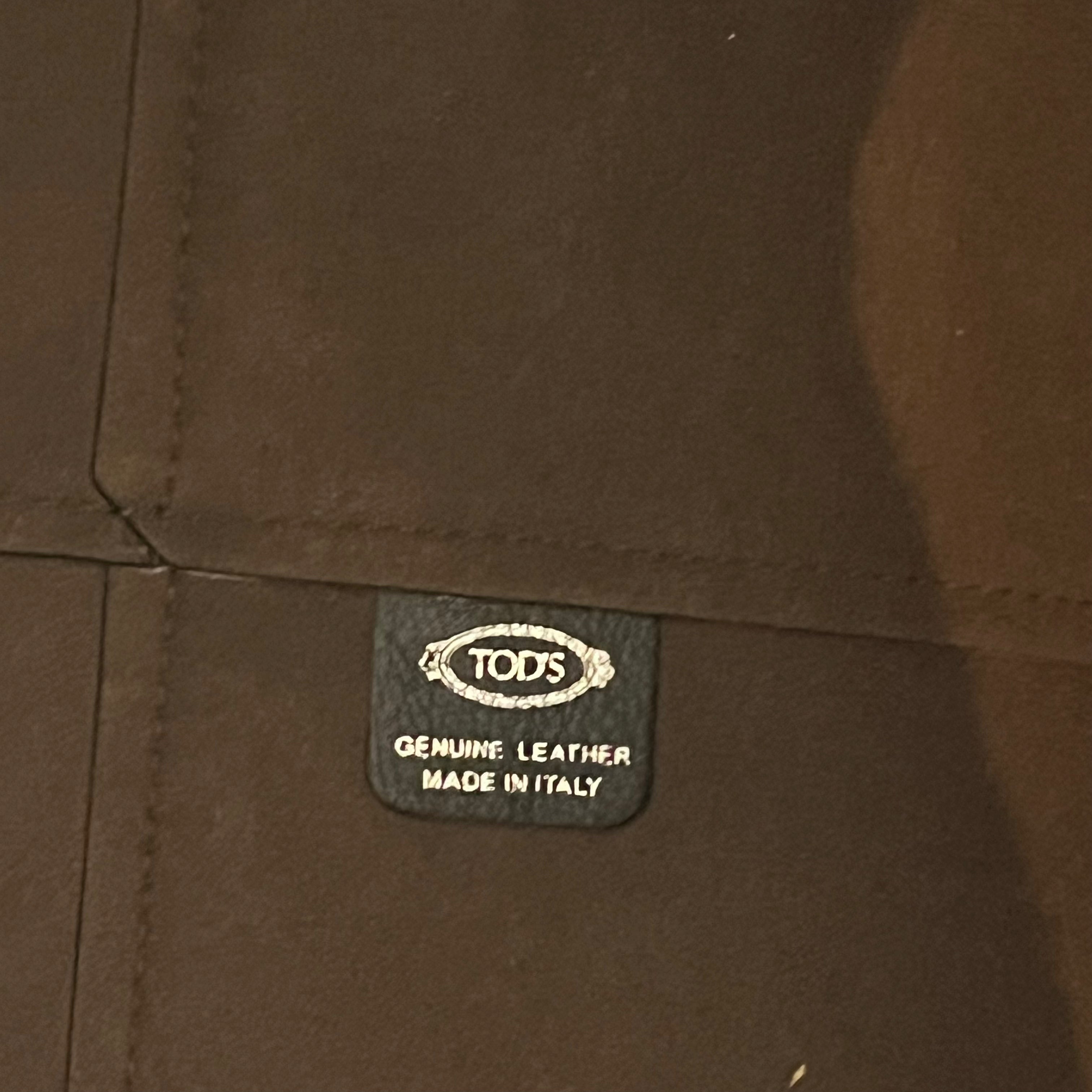 Tods Brand New £2687 Black Sacca Zip Di Tote Bag