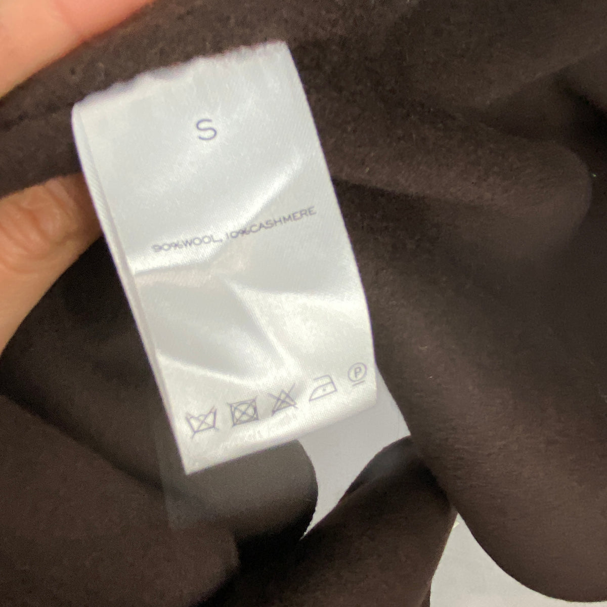 Almada New £835 Chocolate Mara Double Coat S-M