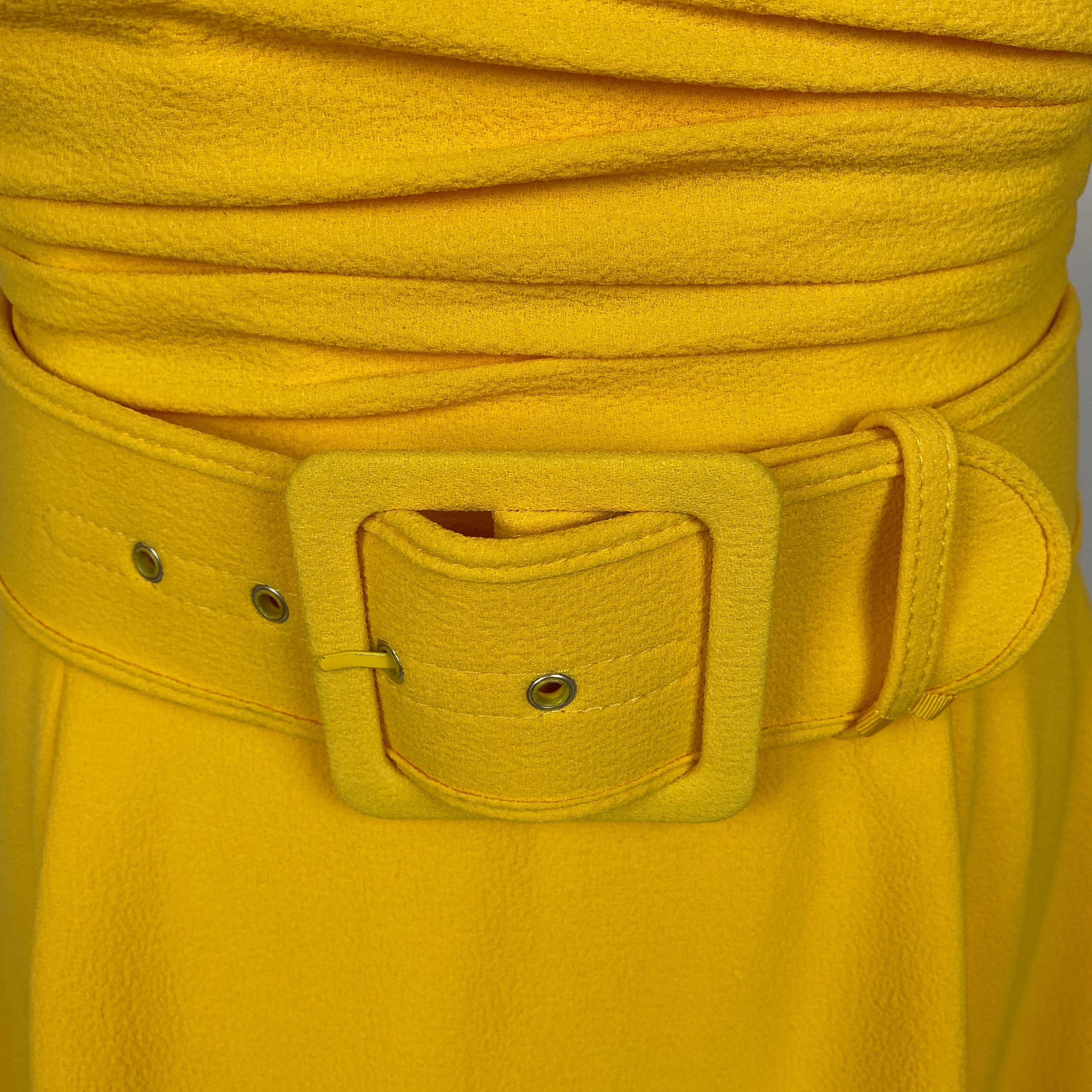 Rebecca Vallance New £770 Yellow Crepe Leona Maxi Dress M