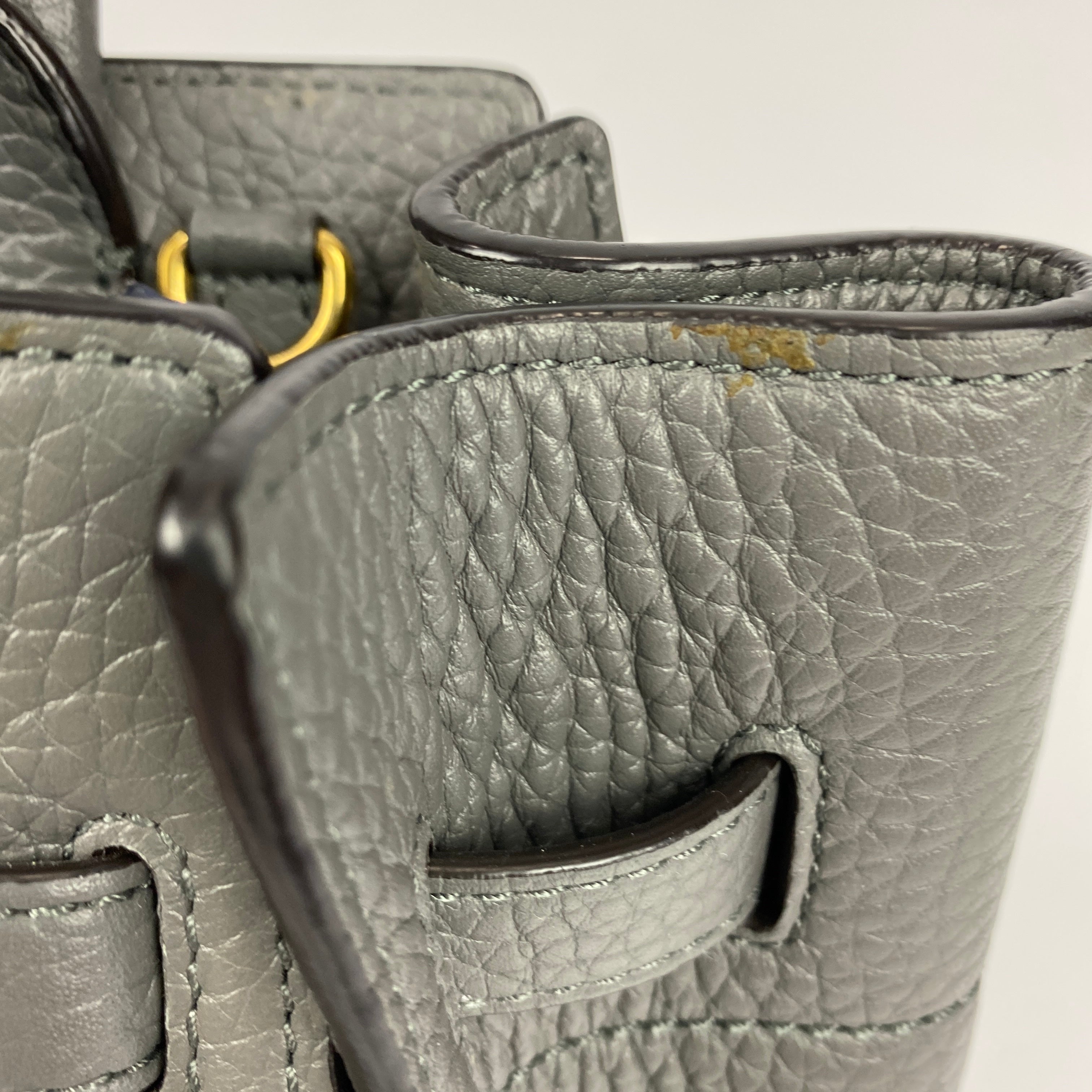 Mulberry £1095 Grey Belted Bayswater Mini Tote Bag