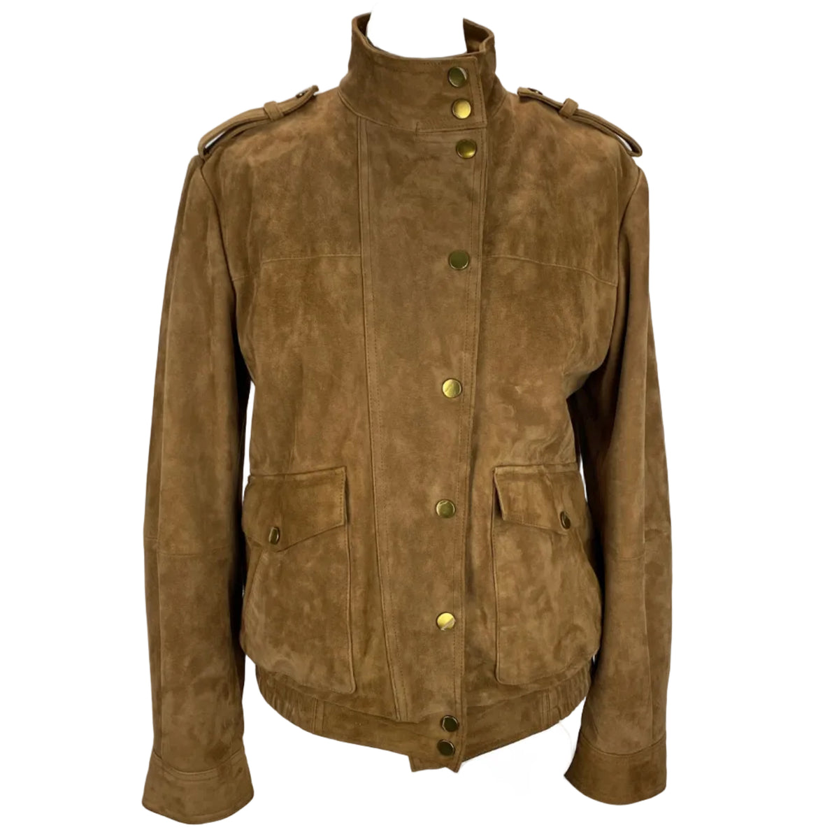 Mint Velvet New £450 Cognac Suede Bomber Jacket S