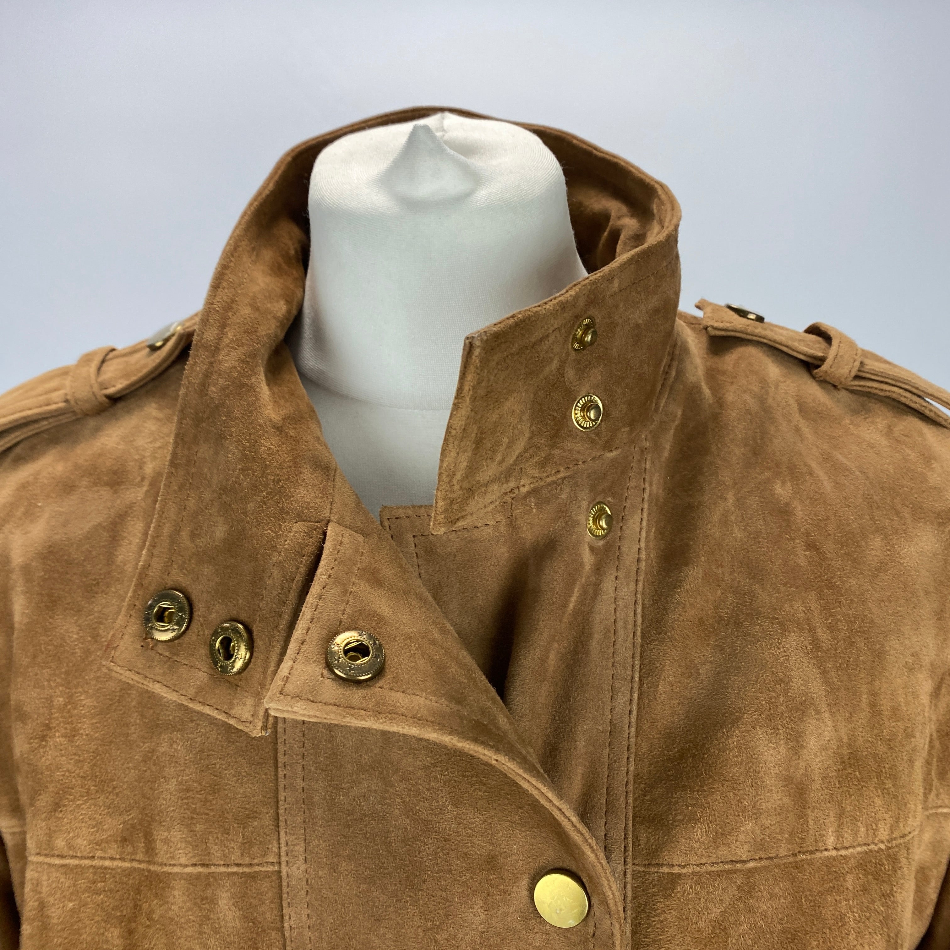 Mint Velvet New £450 Cognac Suede Bomber Jacket S