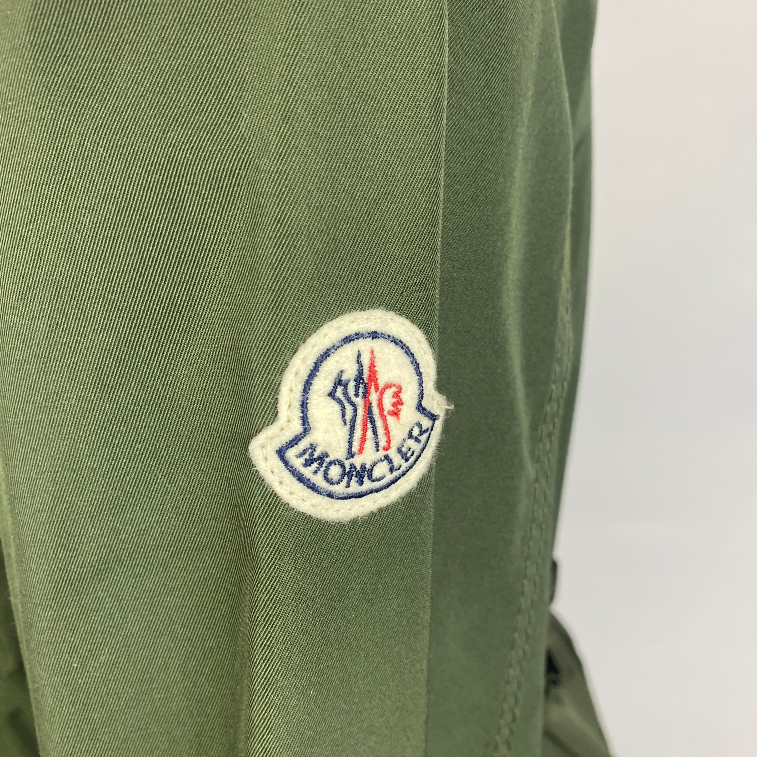 Moncler New £1160 Khaki Waisted Big Pocket Rhodonite Jacket S/M