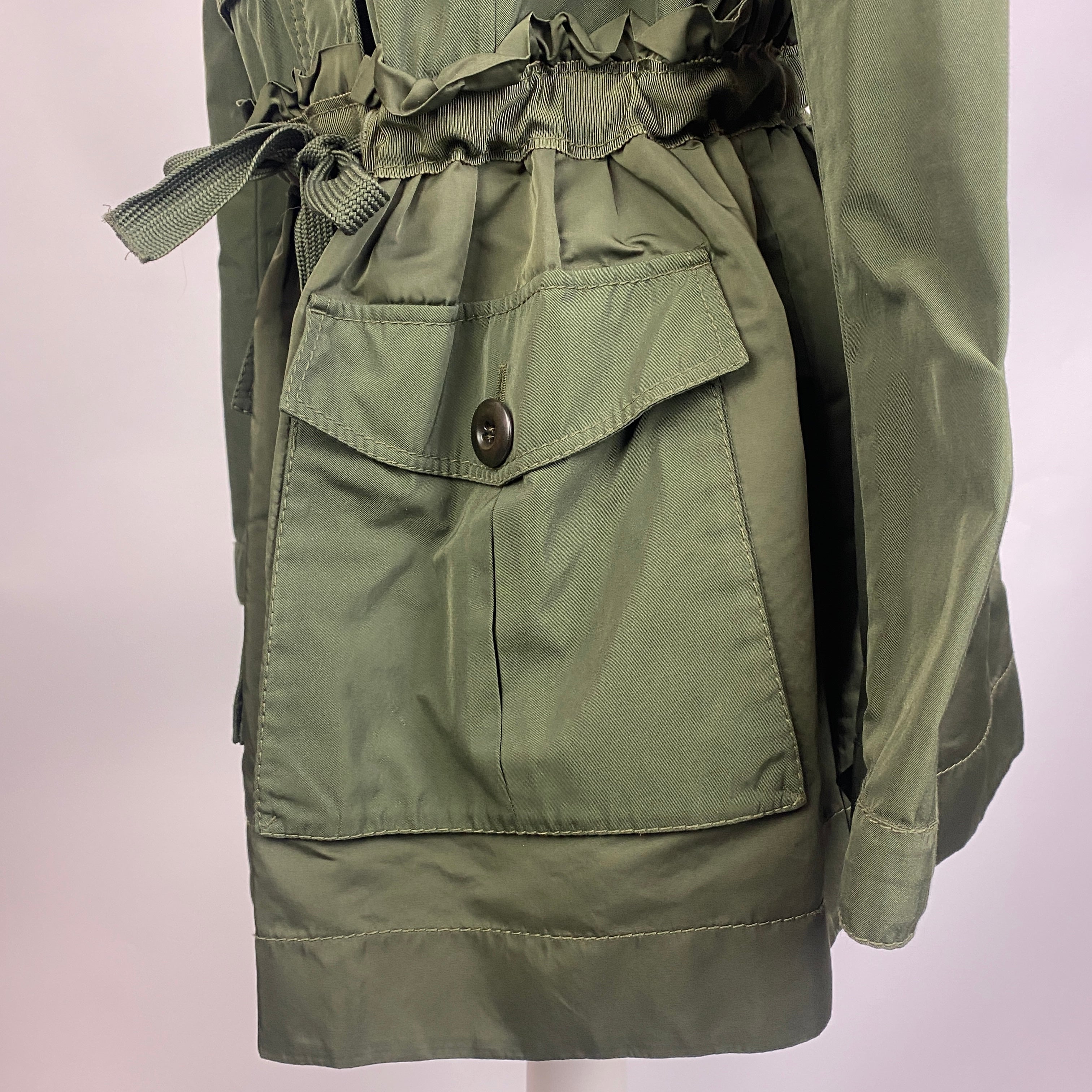 Moncler New £1160 Khaki Waisted Big Pocket Rhodonite Jacket S/M