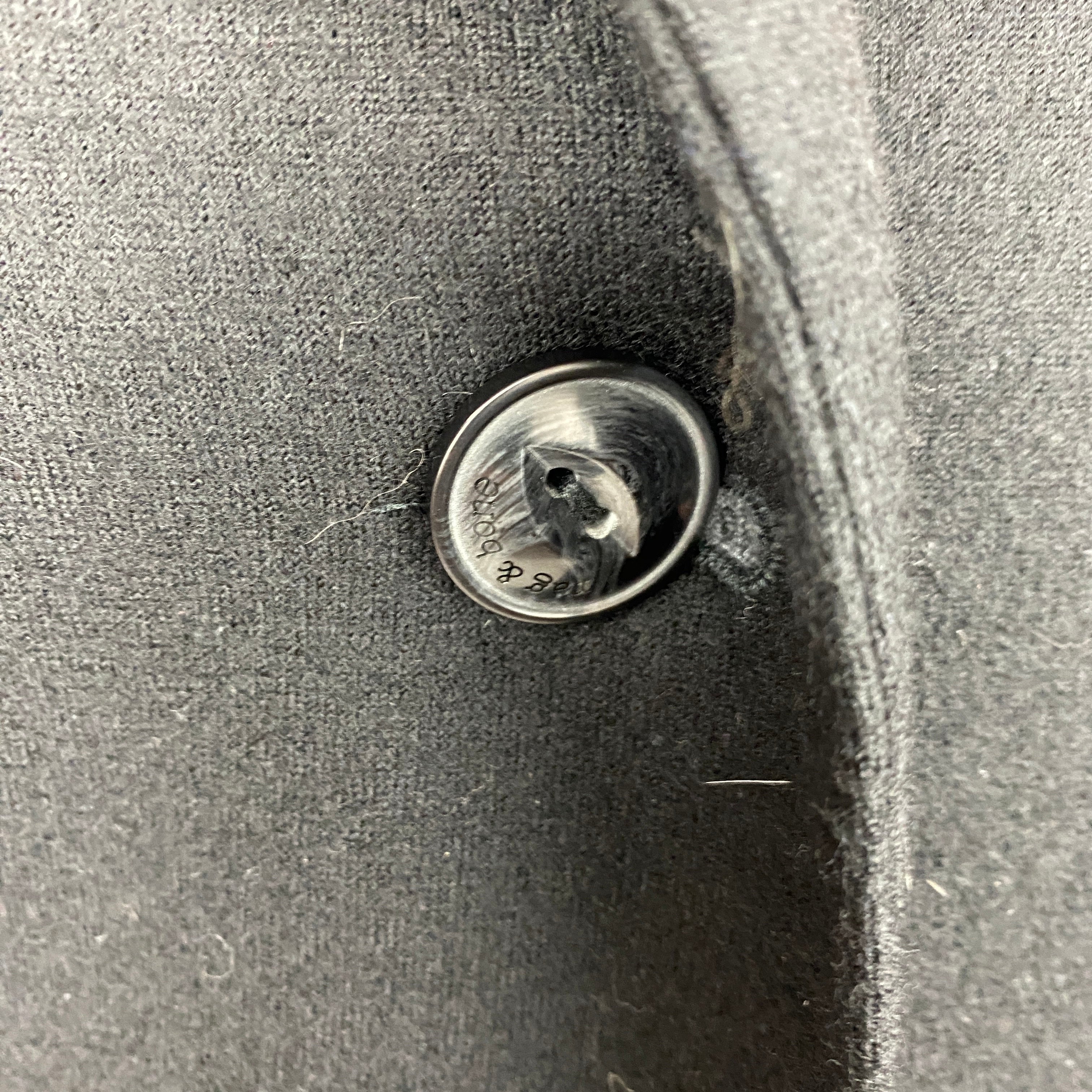 Rag & Bone £723 New Black Japanese Wool Nehru Jacket M