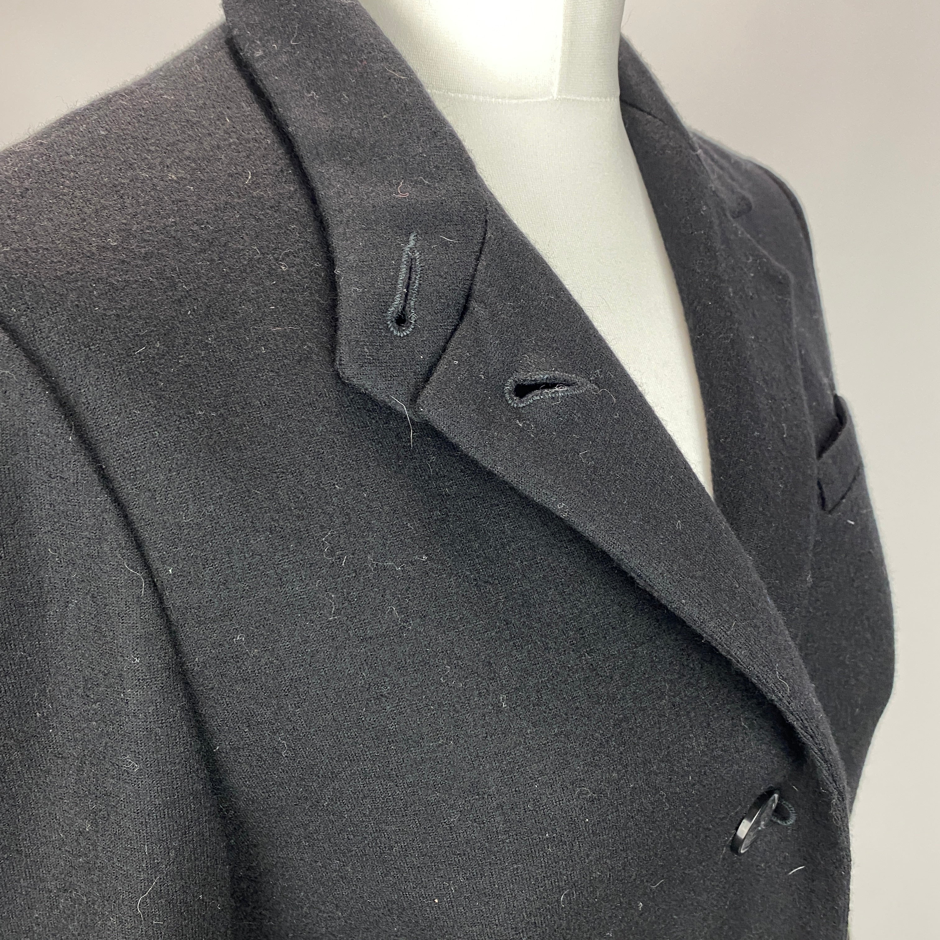 Rag & Bone £723 New Black Japanese Wool Nehru Jacket M