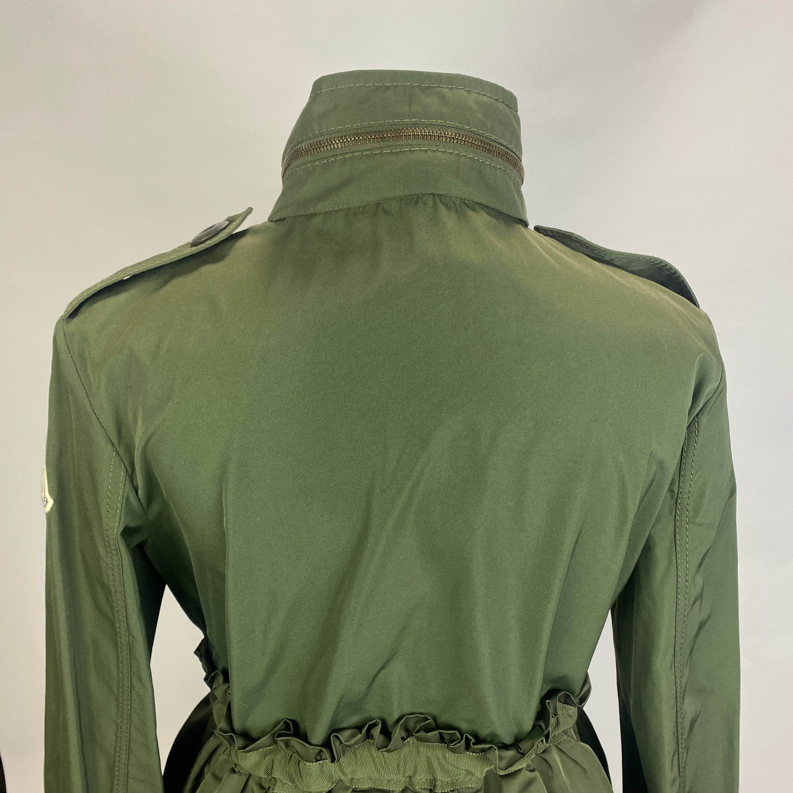 Moncler New £1160 Khaki Waisted Big Pocket Rhodonite Jacket S/M