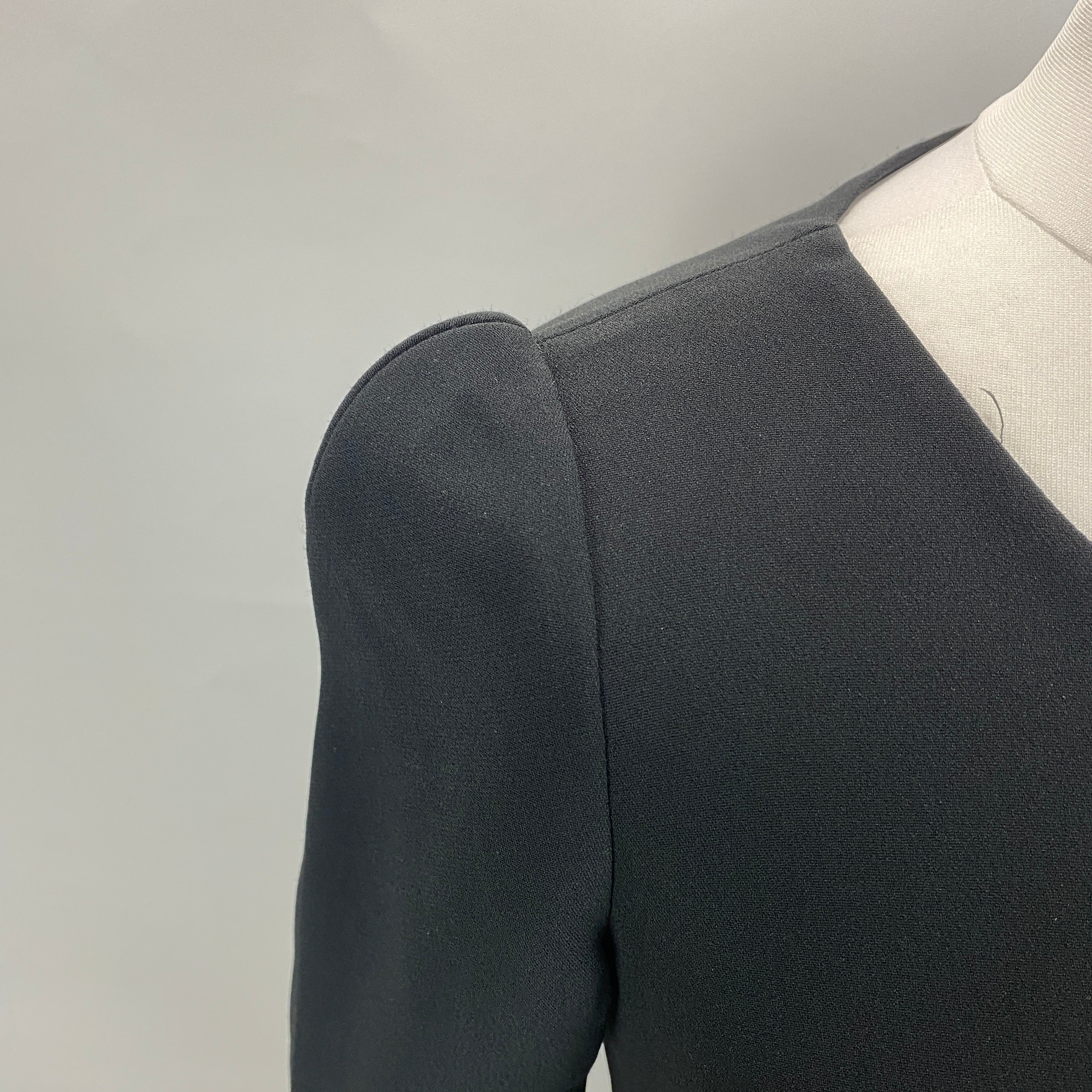 Dolce & Gabbana Brand New £1260 Black Crepe Classic Shift Dress S