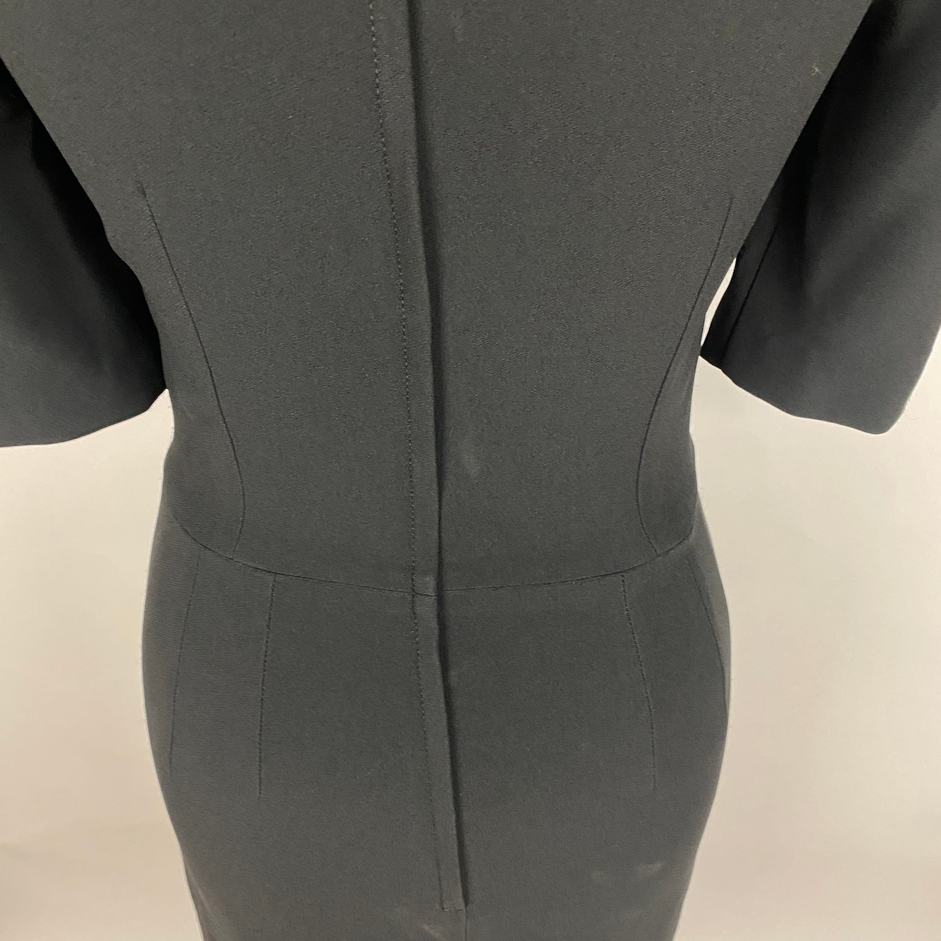 Dolce & Gabbana Brand New £1260 Black Crepe Classic Shift Dress S