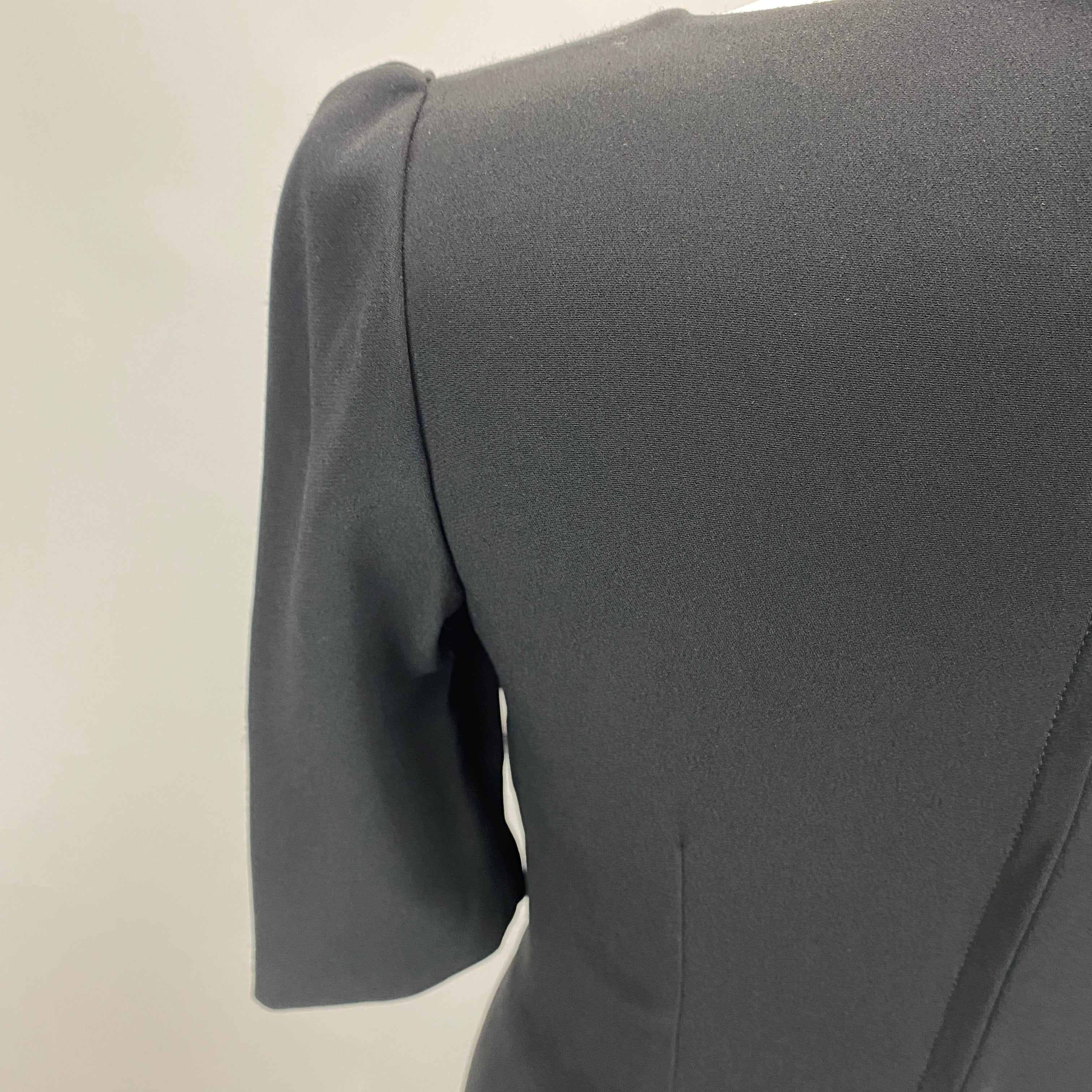 Dolce & Gabbana Brand New £1260 Black Crepe Classic Shift Dress S