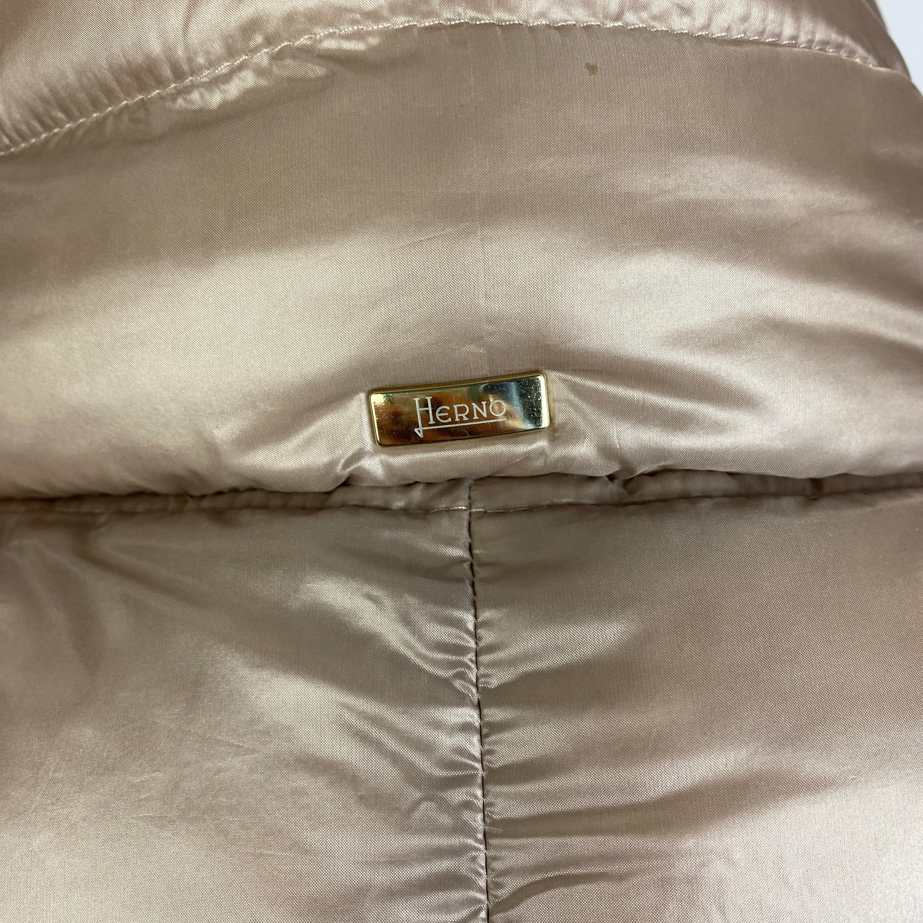 Herno £595 Oyster Padded Down Jacket XS