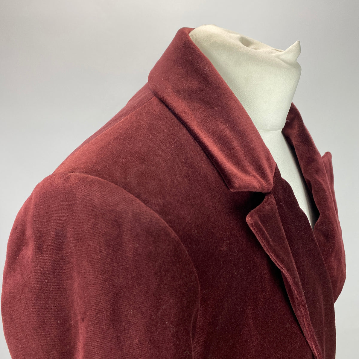 Paige New £435 Burgundy Cotton Velvet Blazer M