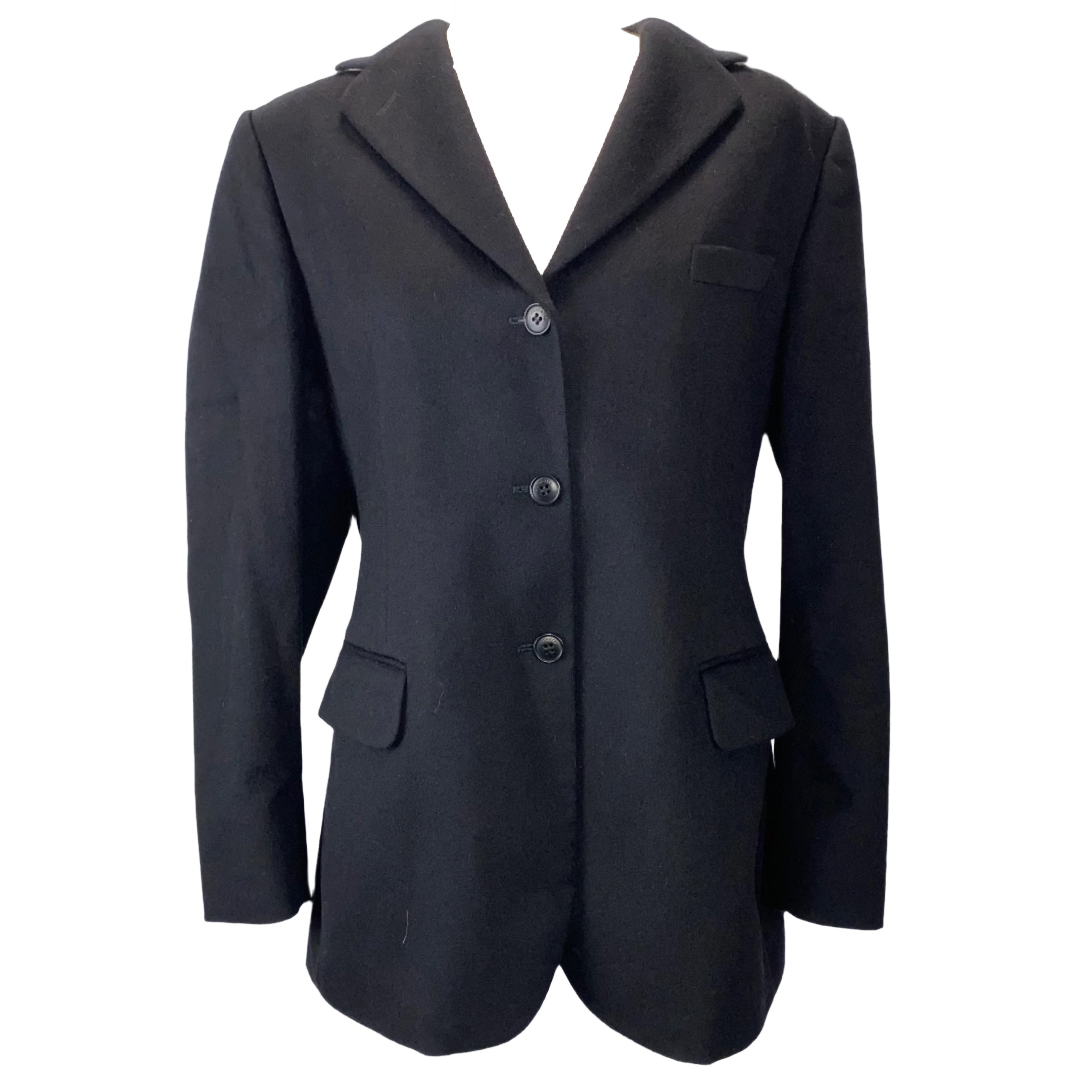 Burberry Black Wool Blazer Jacket M