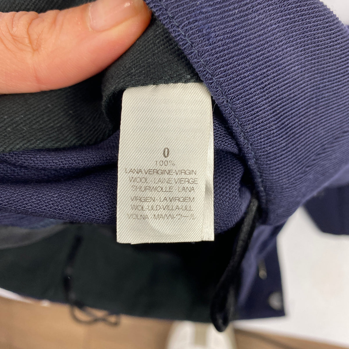 Forte Forte Navy Pure Wool Crop Trousers XS