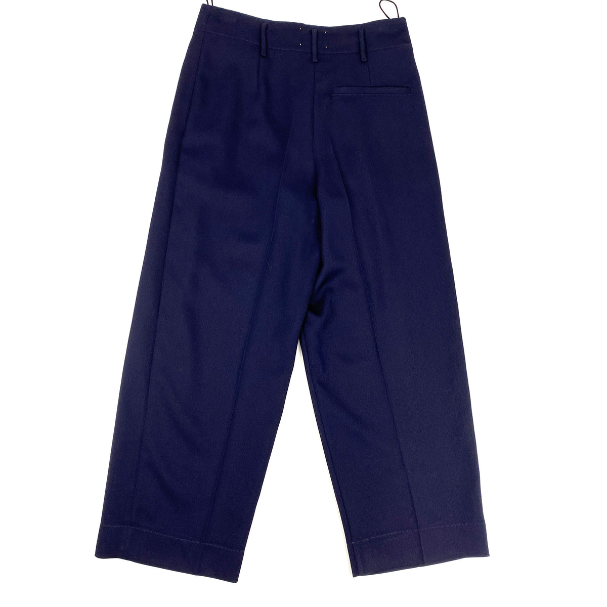 Forte Forte Navy Pure Wool Crop Trousers XS