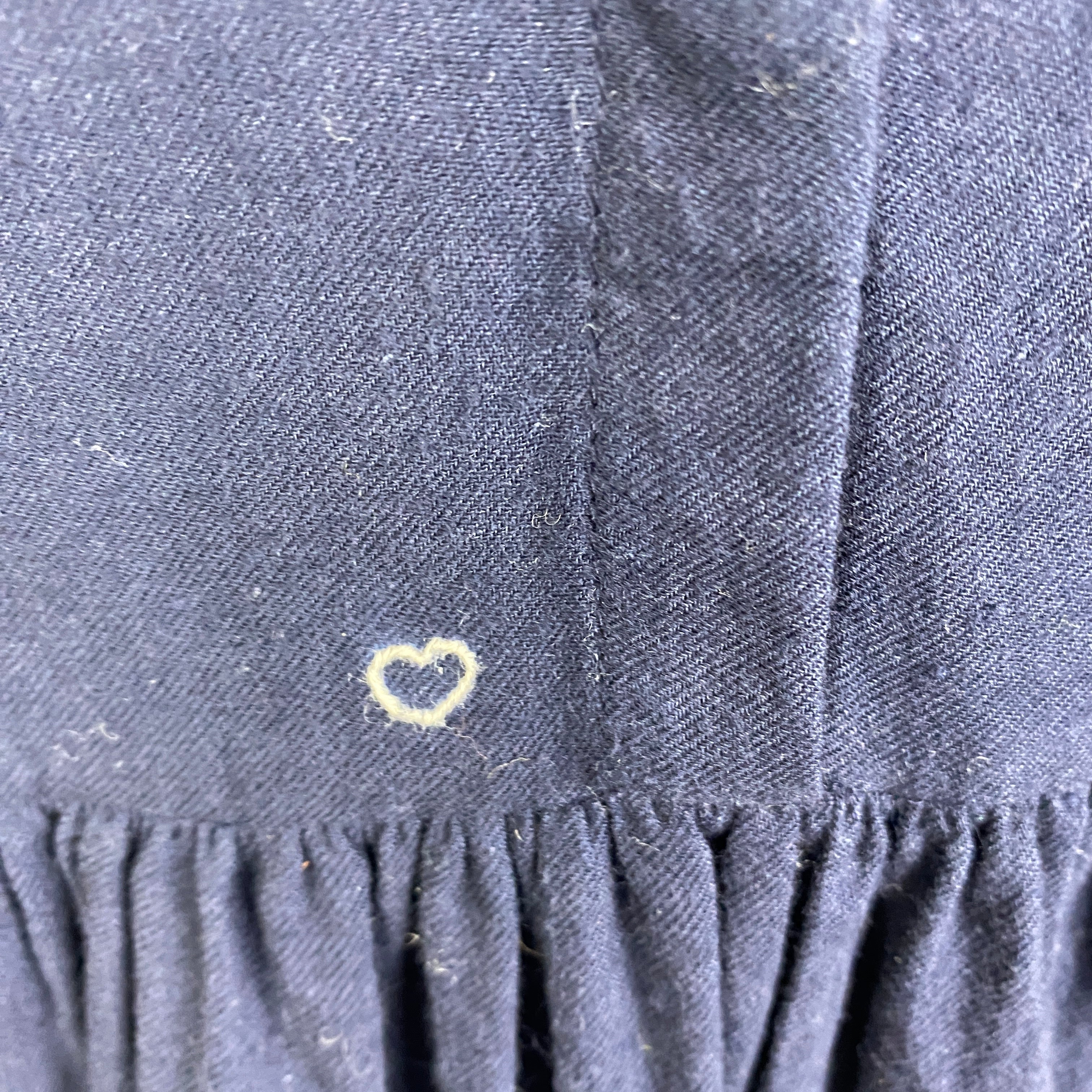 Aime Navy Brushed Cotton Maxi Dress XS/S/M