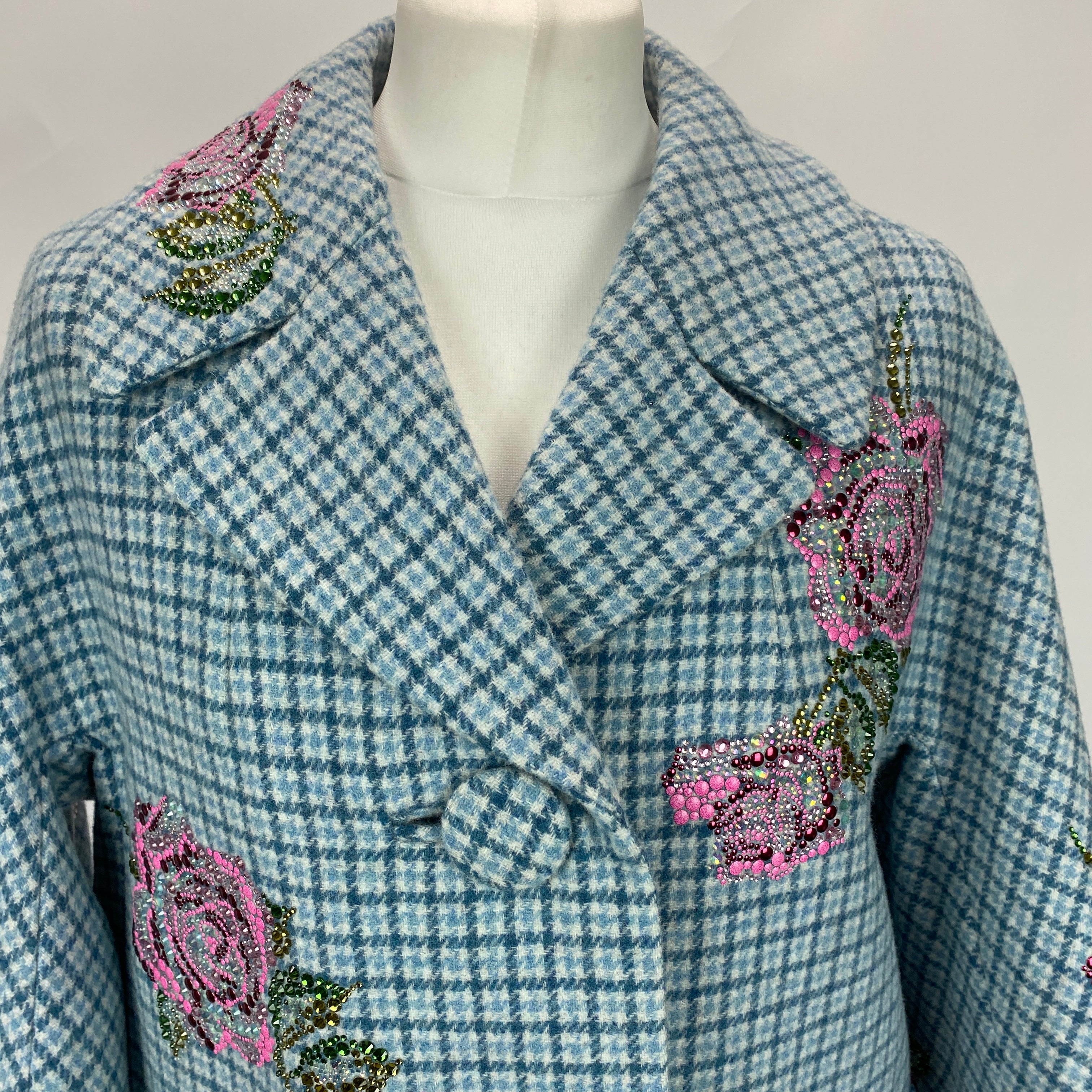 Libertine Brand New £6000 Blue Prince of Whales Patch Pocket Coat S