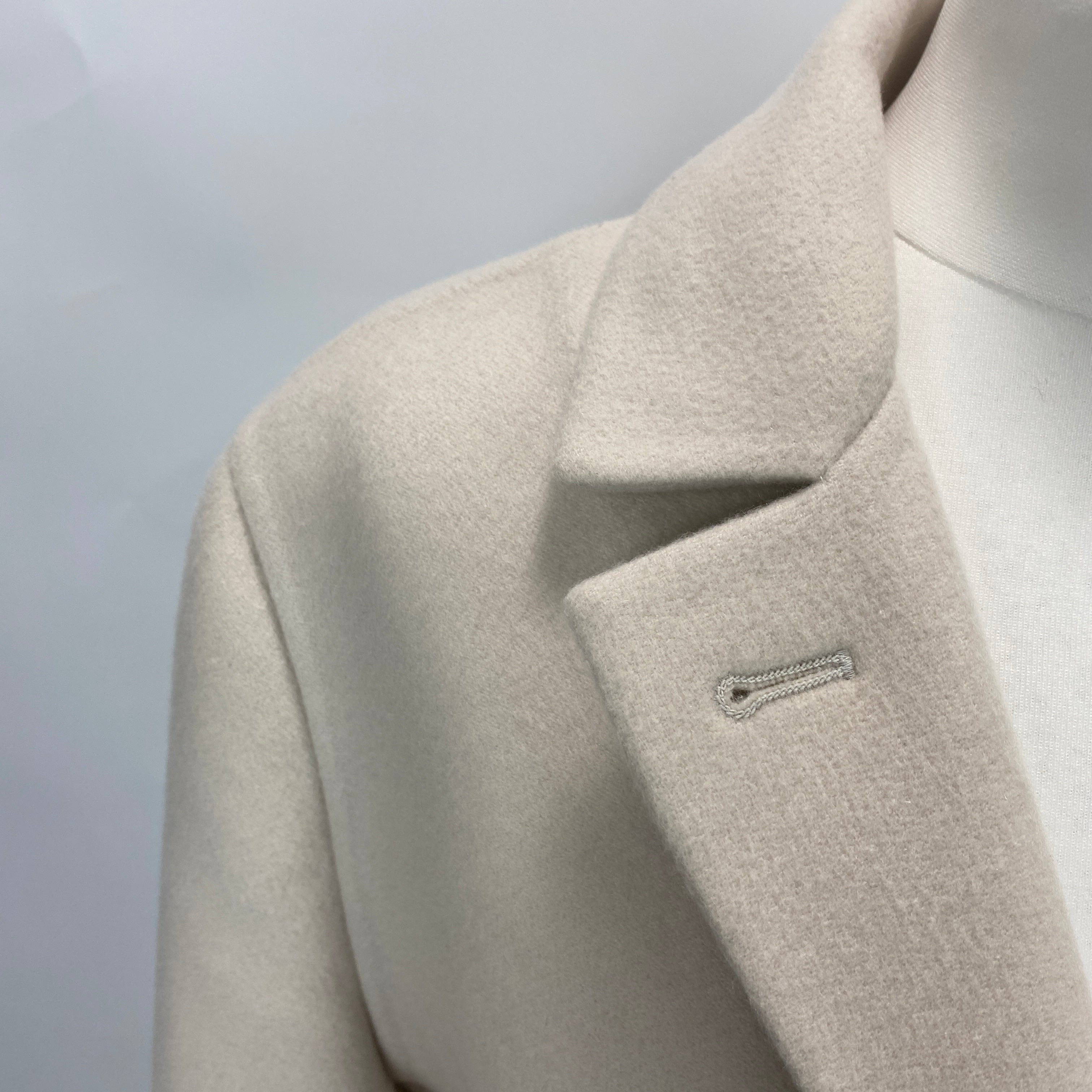 Loro Piana New £7350 Vanilla Cashmere Coat S