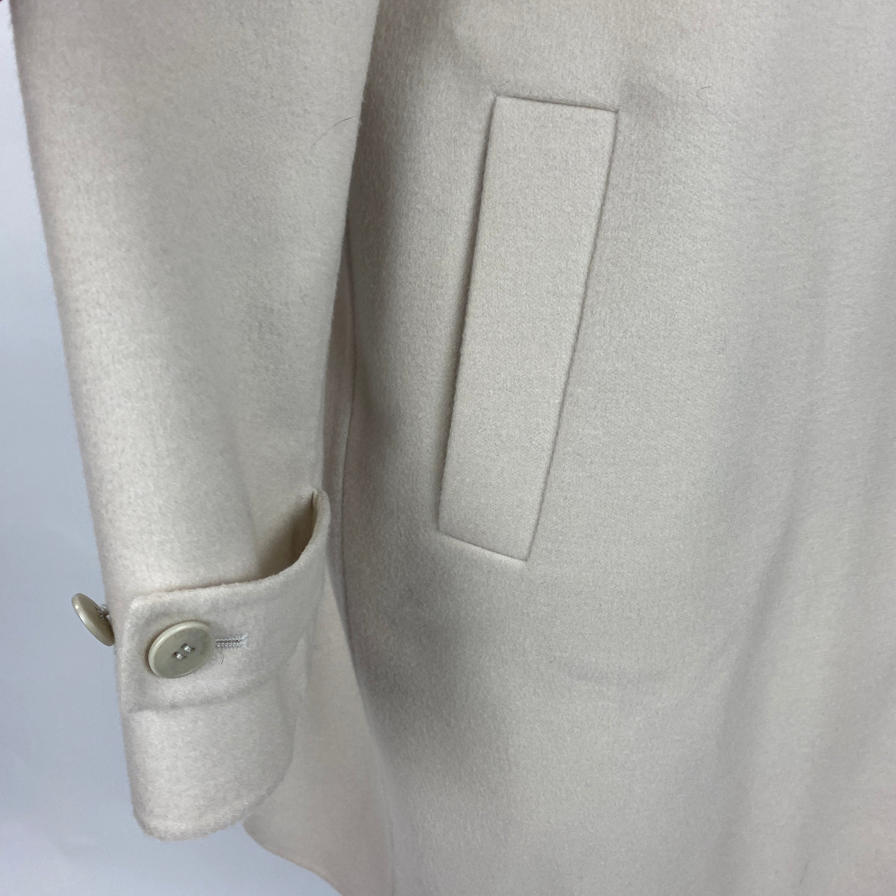 Loro Piana New £7350 Vanilla Cashmere Coat S