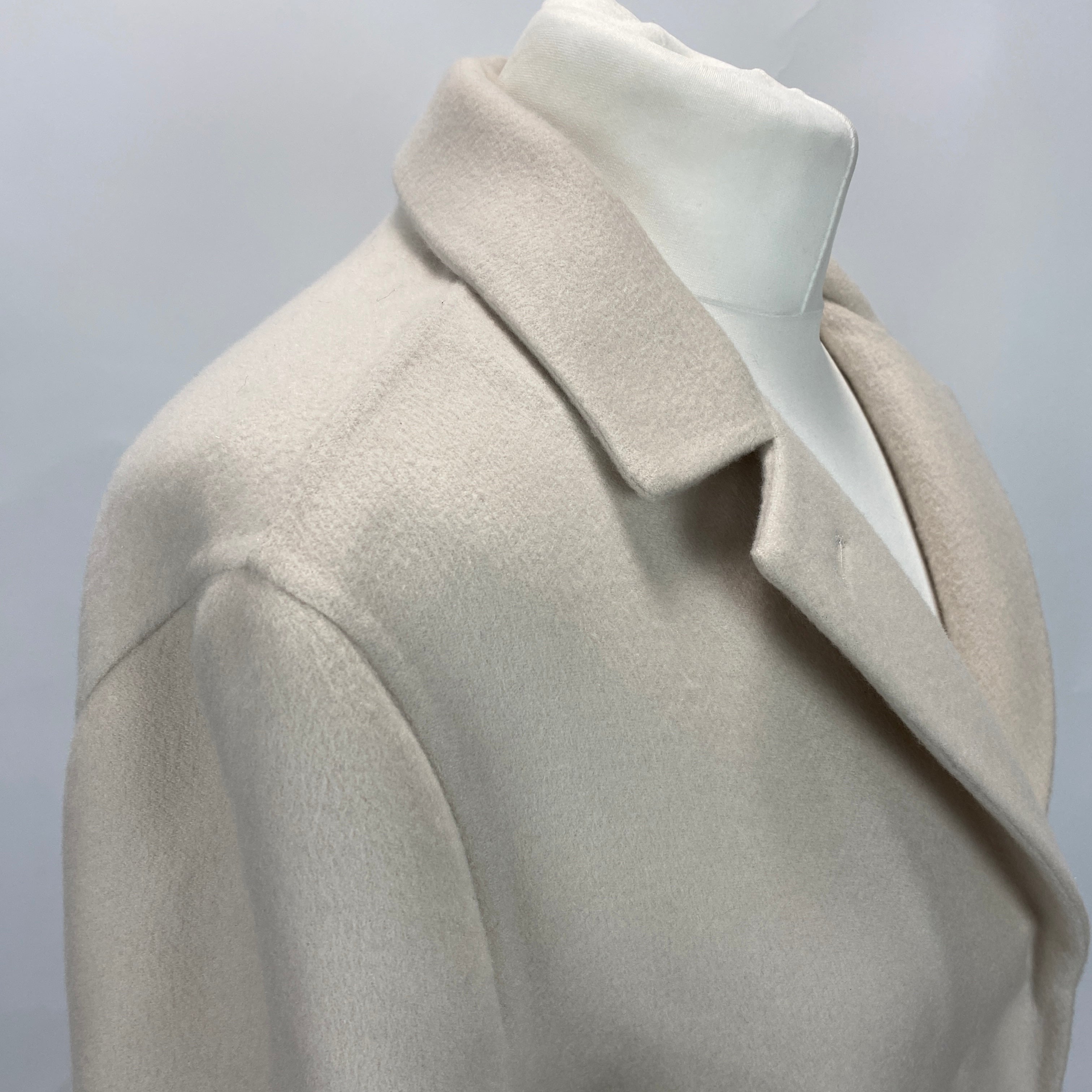Loro Piana New £7350 Vanilla Cashmere Coat S