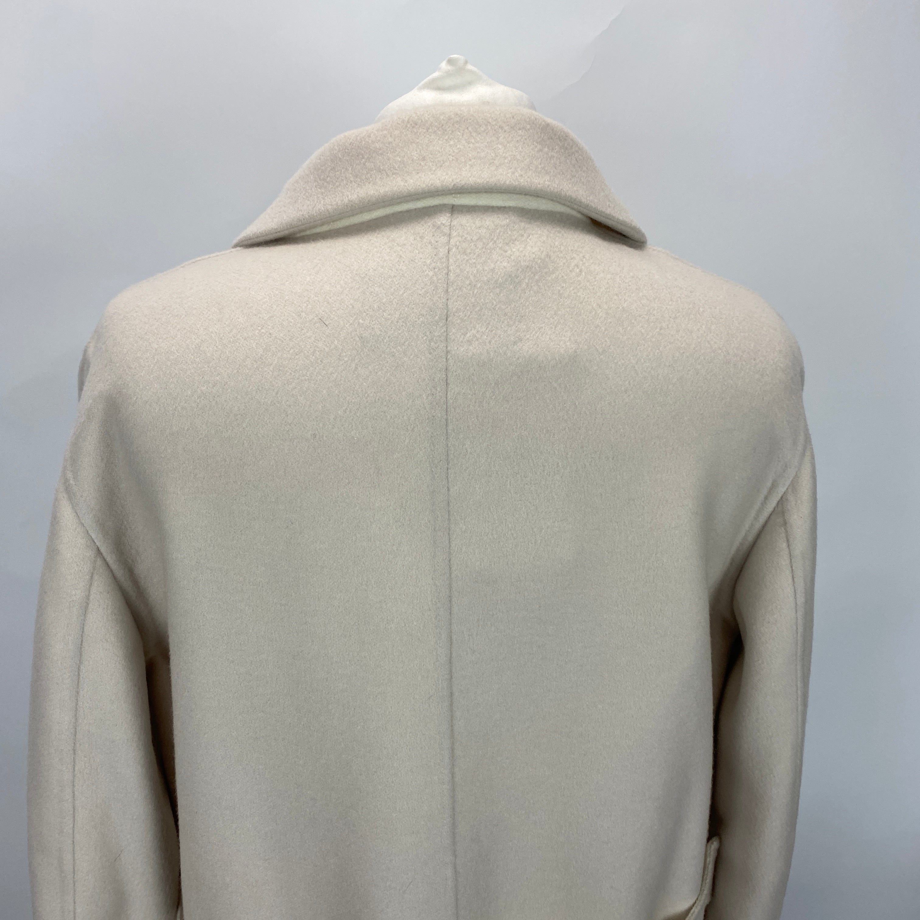 Loro Piana New £7350 Vanilla Cashmere Coat S