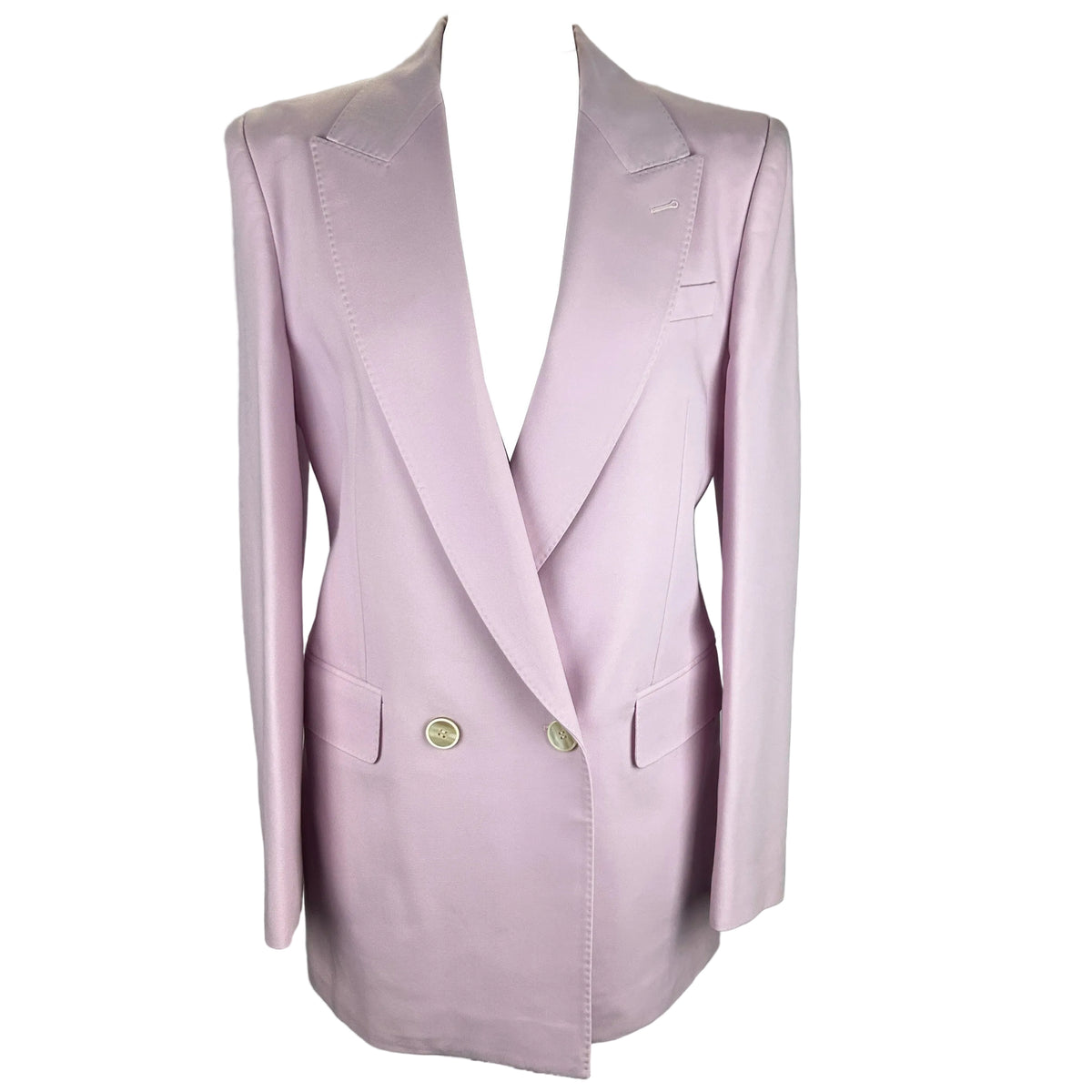 Alexander McQueen New Pale Lilac Wool Longline Blazer S-M
