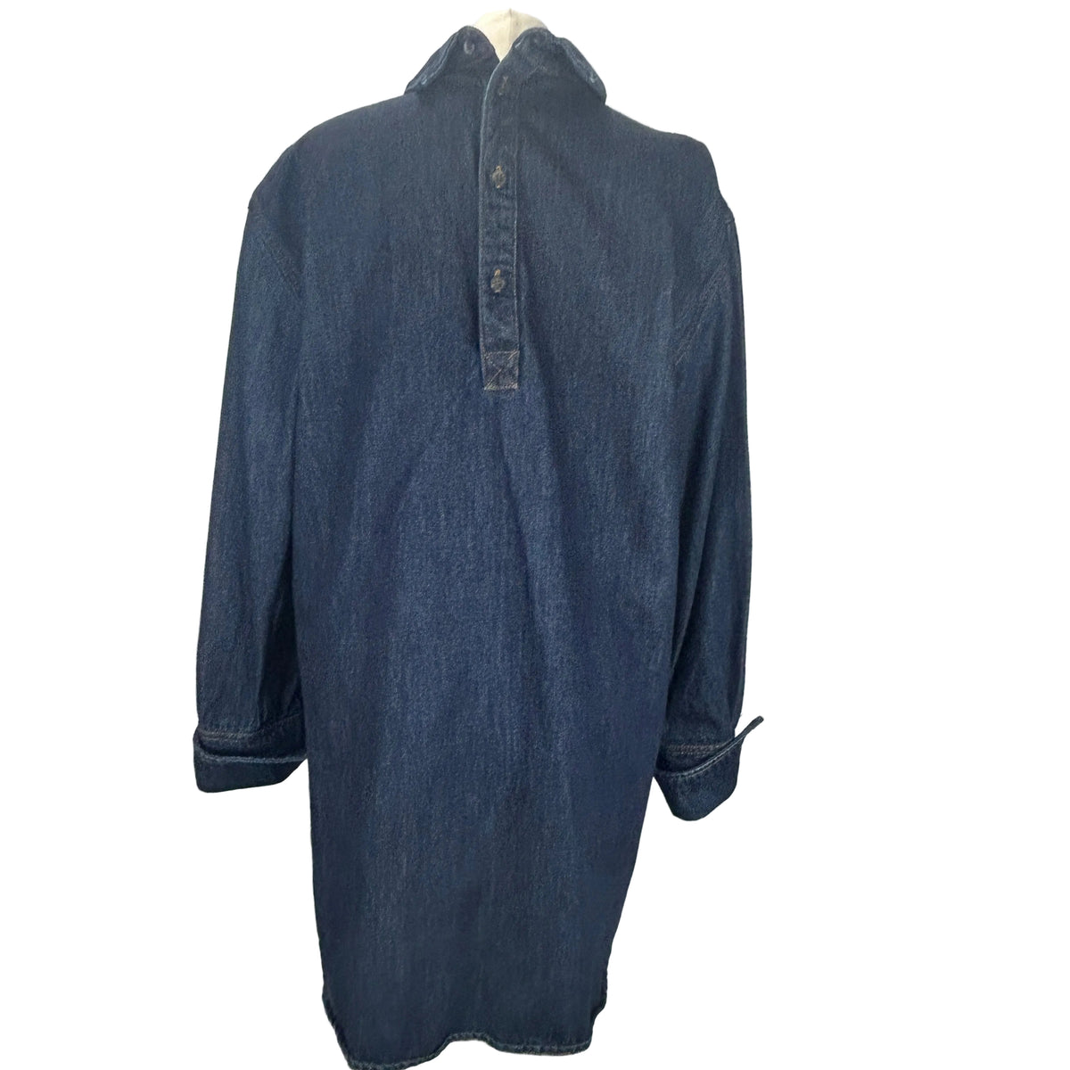 Dries Van Noten Dark Denim Shirtdress L
