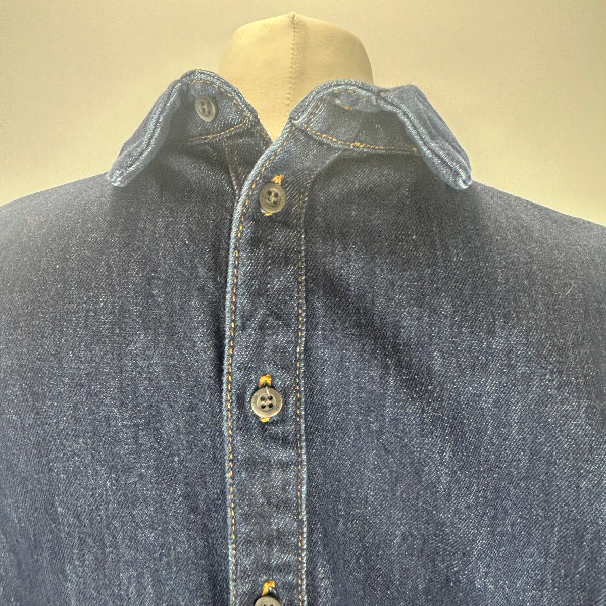 Dries Van Noten Dark Denim Shirtdress L