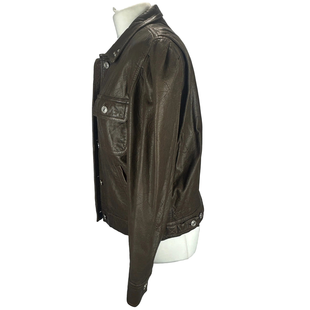 Isabel Marant Etoile £500 Chocolate Leather Bering Jacket M