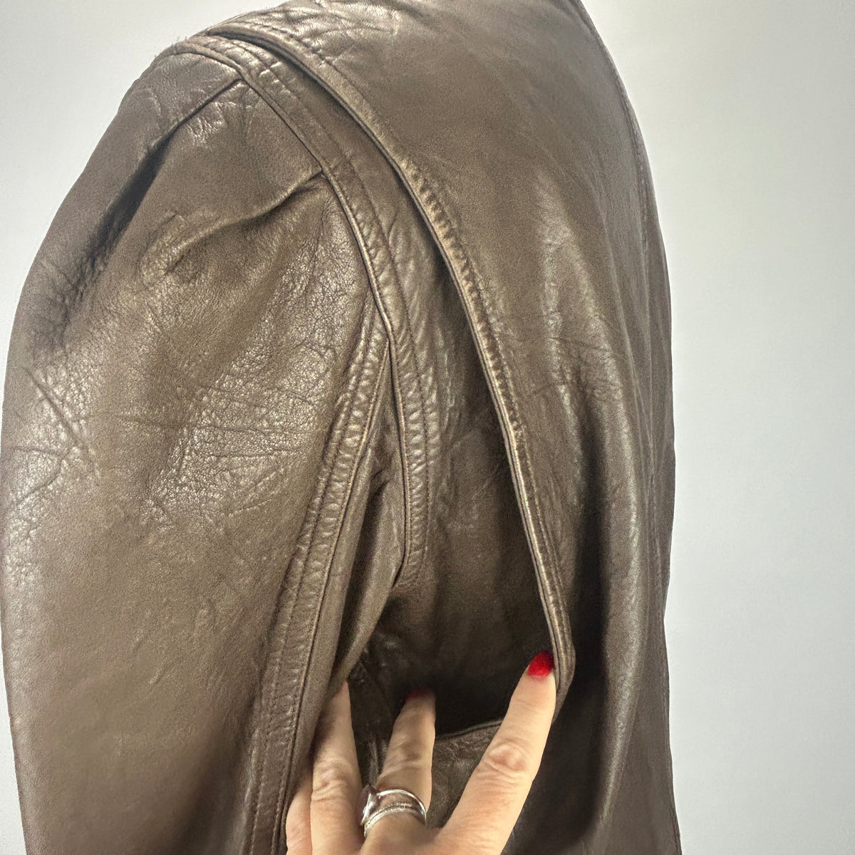Isabel Marant Etoile £500 Chocolate Leather Bering Jacket M