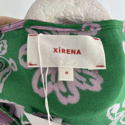 Xirena Emerald Floral Cotton Maxi Dress M