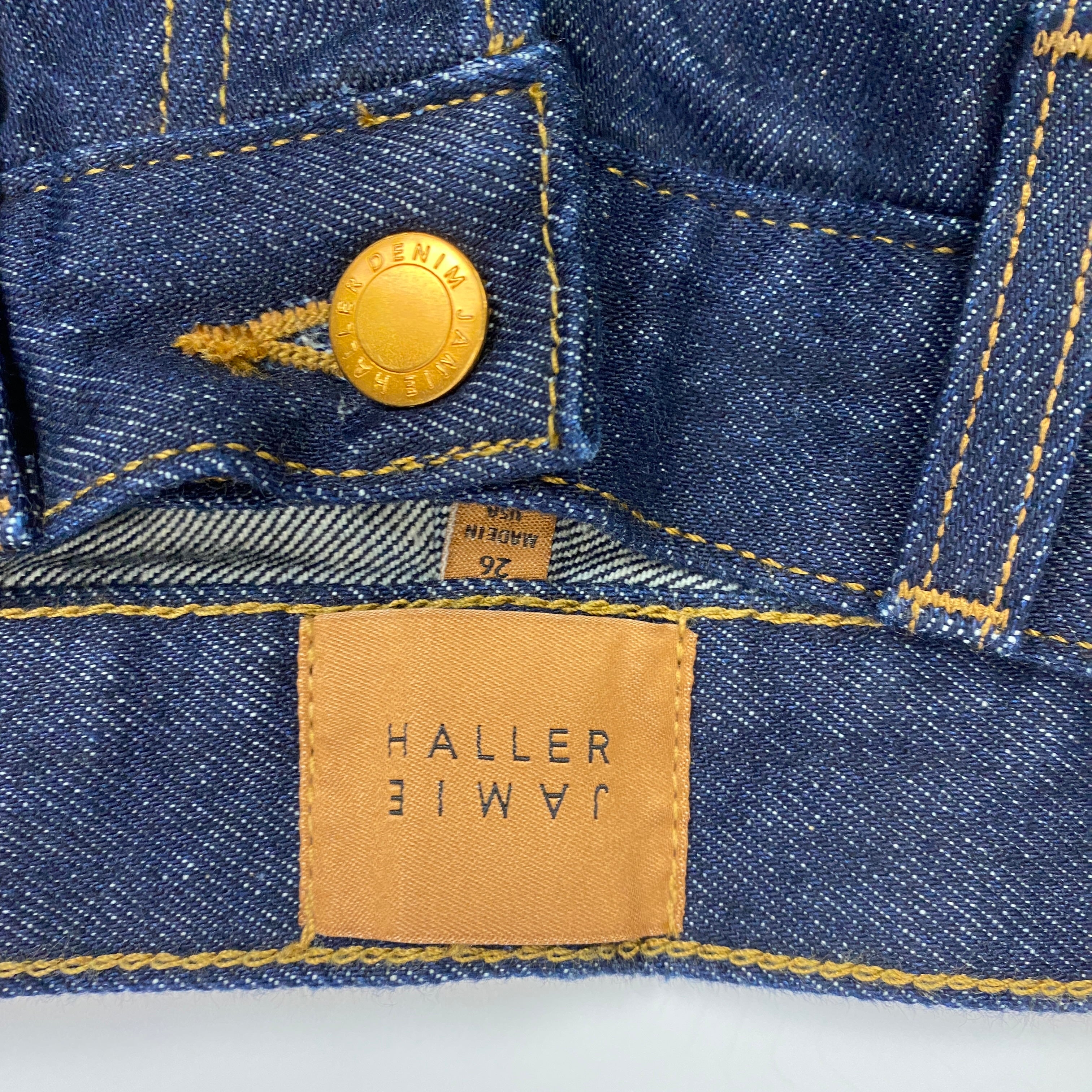 Jamie Haller New £354 Raw Rinse The Easy Jeans 26