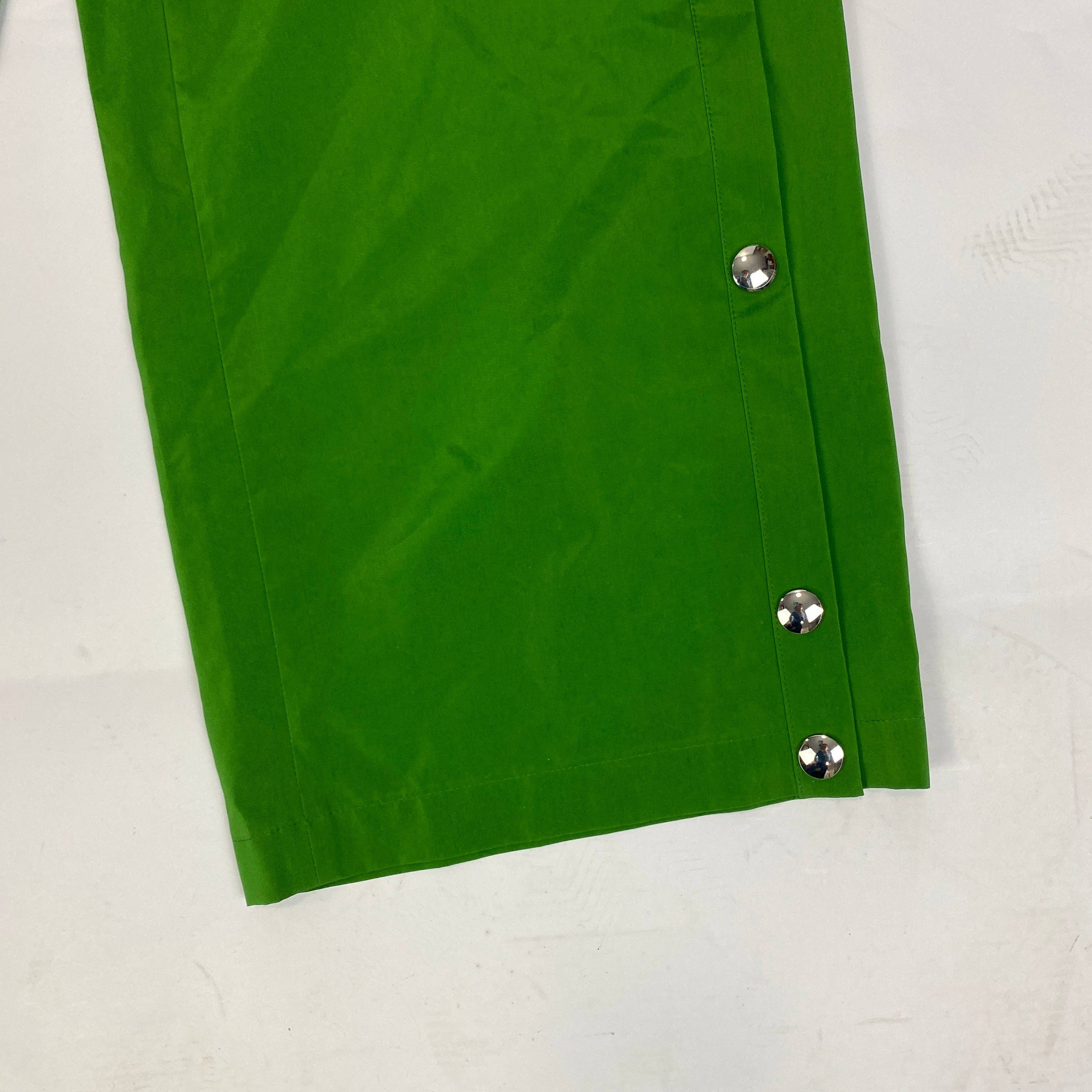 Tibi New £735 Emerald Poppered Nylon Track Pants XS